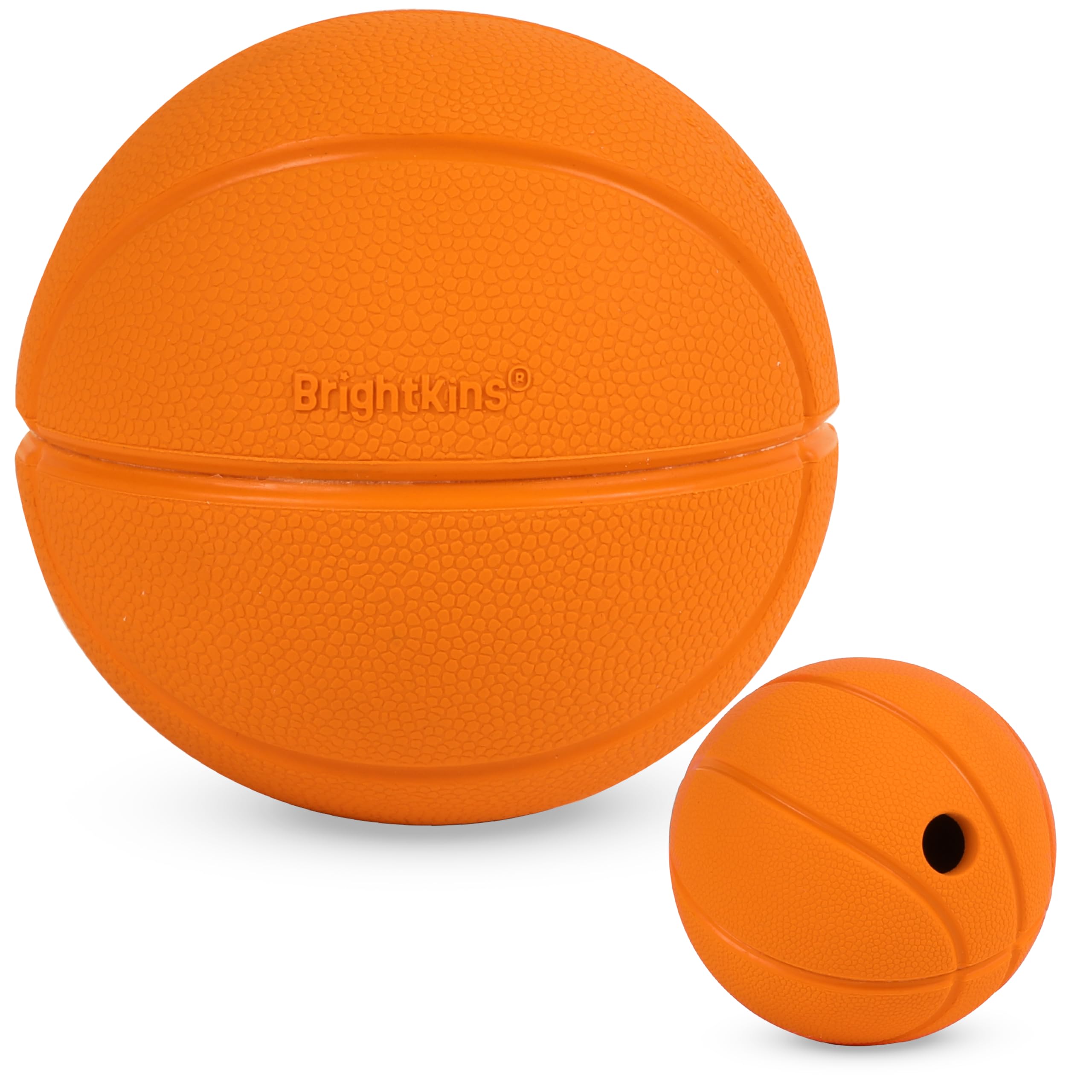 Brightkins Basketball Treat Dispenser, Enrichment Puppy Essentials, Dog Birthday Treat Pouch Gifts, Training Dog Accessories, Co