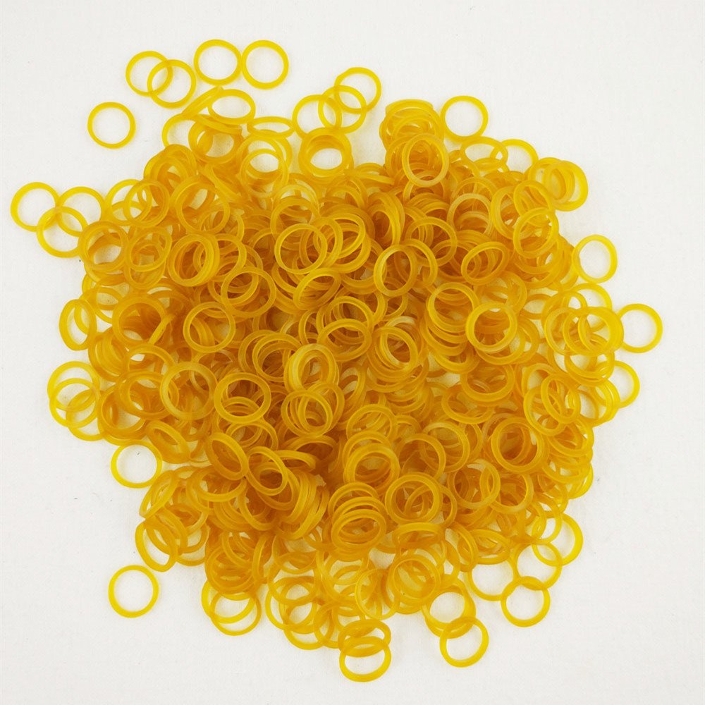 Hixixi 500pcs/pack Puppy Cat Dog Hair Rubber Bands Elastics for DIY Pet Hair Bows Grooming Topknot 0.5inch
