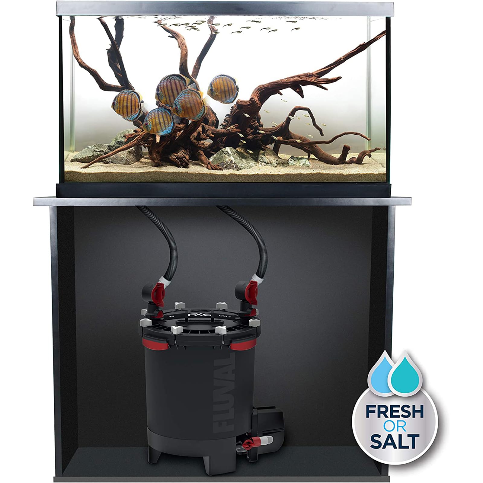 Fluval Fx6 High Performance Aquarium Filter, Canister Filter For Aquariums Up To 400 Gal.