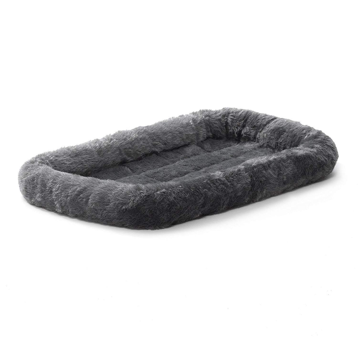 Midwest Homes For Pets Bolster Dpg Bed 22L-Inch Gray Dog Bed Or Cat Bed W/ Comfortable Bolster | Ideal For Xs Dog Breeds & Fits A 22-Inch Crate | Easy Maintenance Machine Wash & Dry