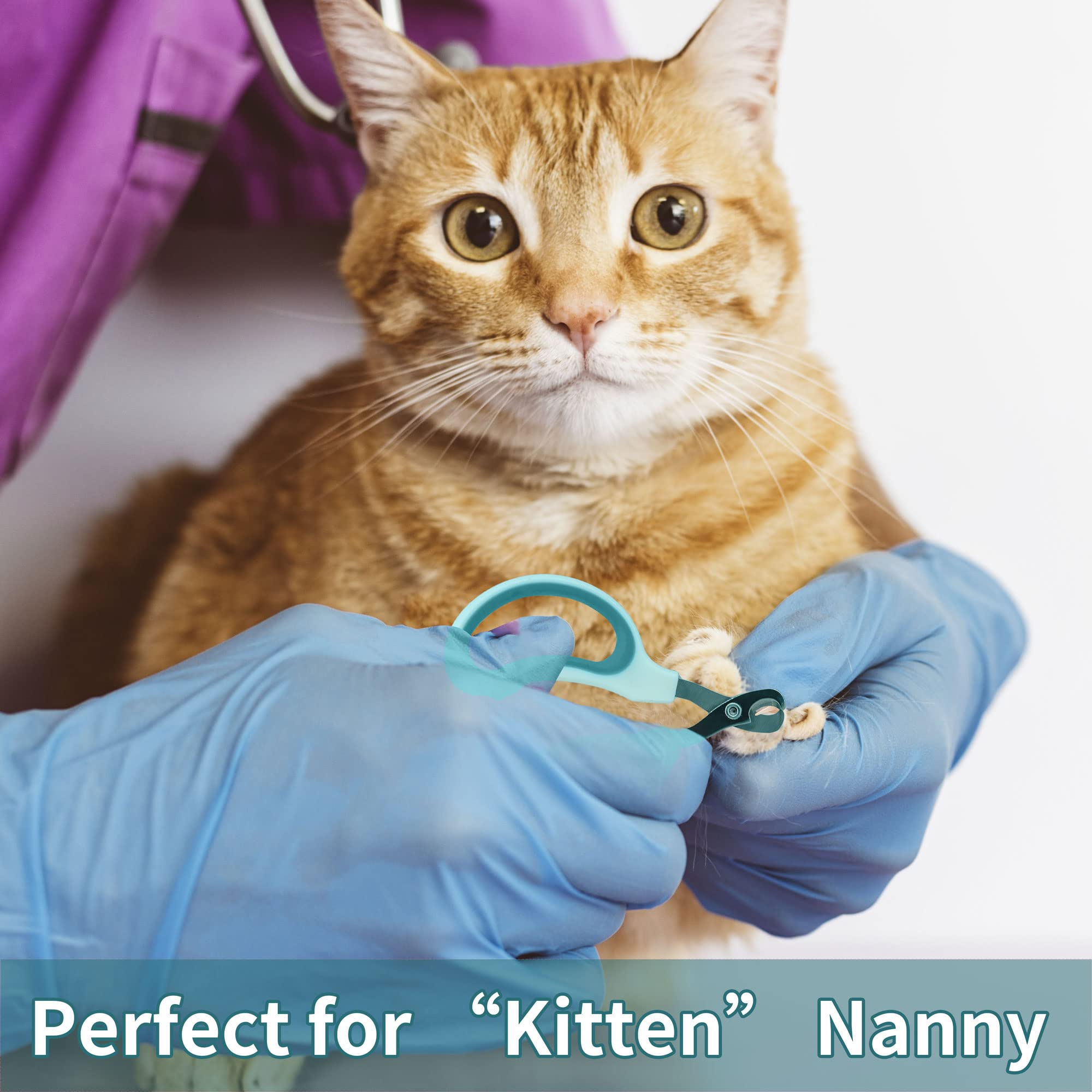 Cat Nail Clipper, Claw Trimmer Made Of Stainless Steel, Clean Cut, No Shred, Mirror Finish. Small Animal Nail Clippers For Cats, Kittens, Bunny, Puppy, Rabbit, Gatos, And More