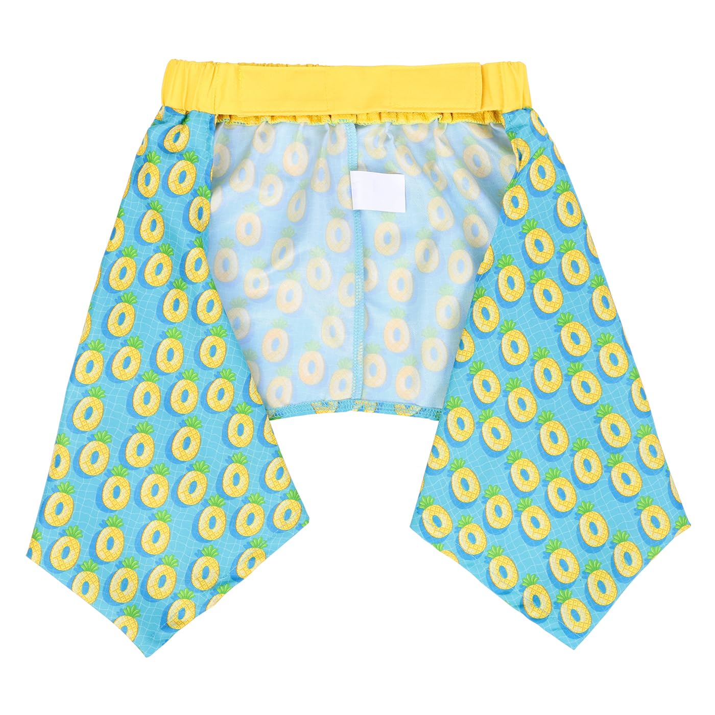Hde Dog Swim Trunks Hawaiian Board Shorts Beach Pool Swimsuit For Xs To Xxl Dogs Pineapple Floats - L