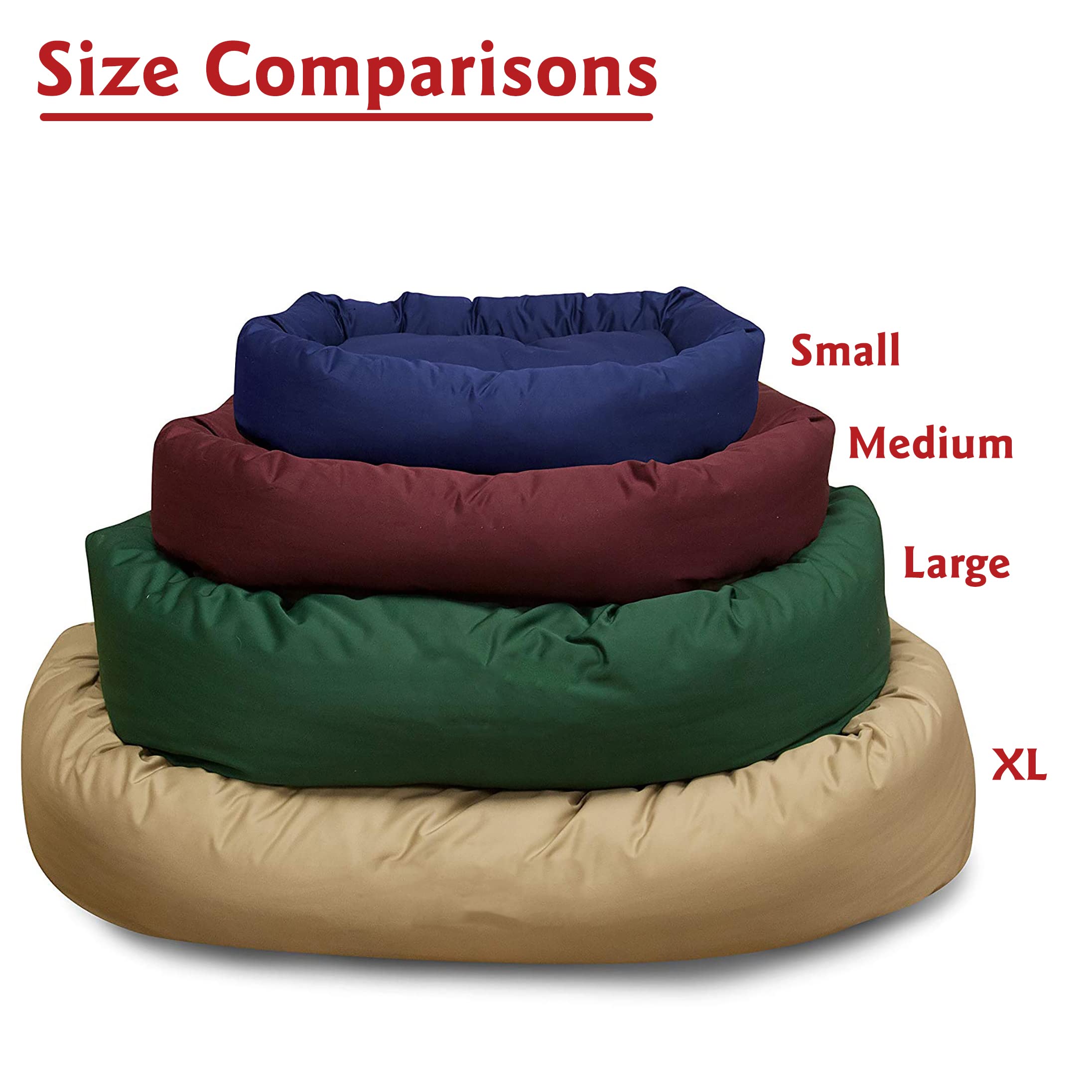 32 Inch Red Bagel Dog Bed By Majestic Pet Products