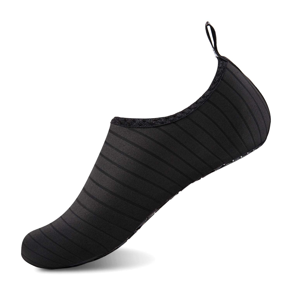 Yalox Water Shoes Womens Mens Outdoor Beach Swimming Aqua Socks Quick-Dry Barefoot Shoes Surfing Yoga Pool Exercise(Black,3839Eu