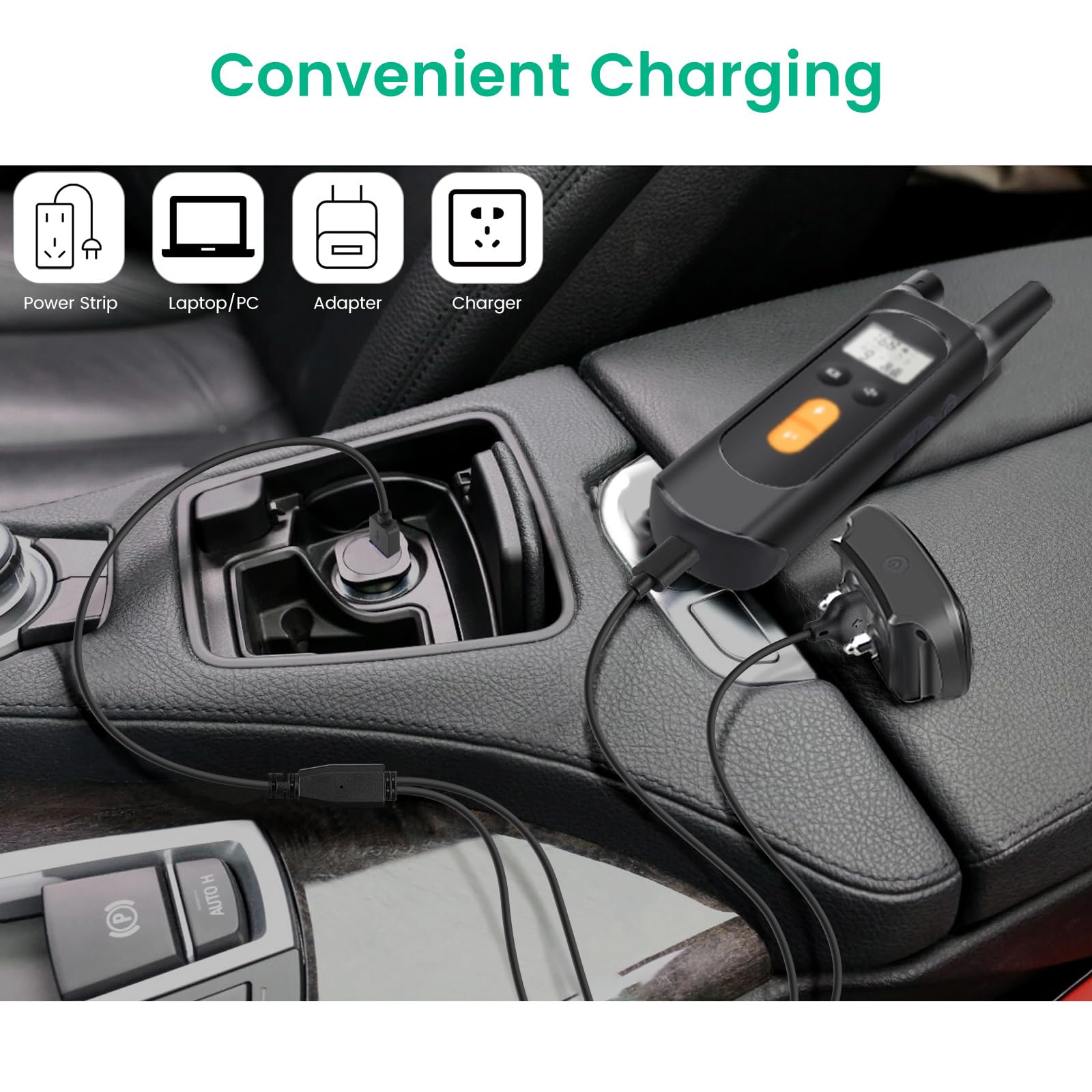 YEAOI 2-Pack Black Charger Replacement for NVK Dog Training Collar, Magnetic Charging Cable for UKE Shock Collar