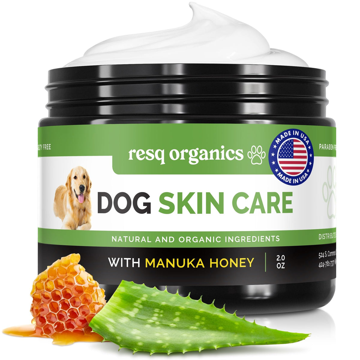 Hot Spot Treatment For Dogs, Cats & Pet Wound Care: Healing Ointment For Pets Itchy Skin Relief, Dry Skin Treatment, Natural All