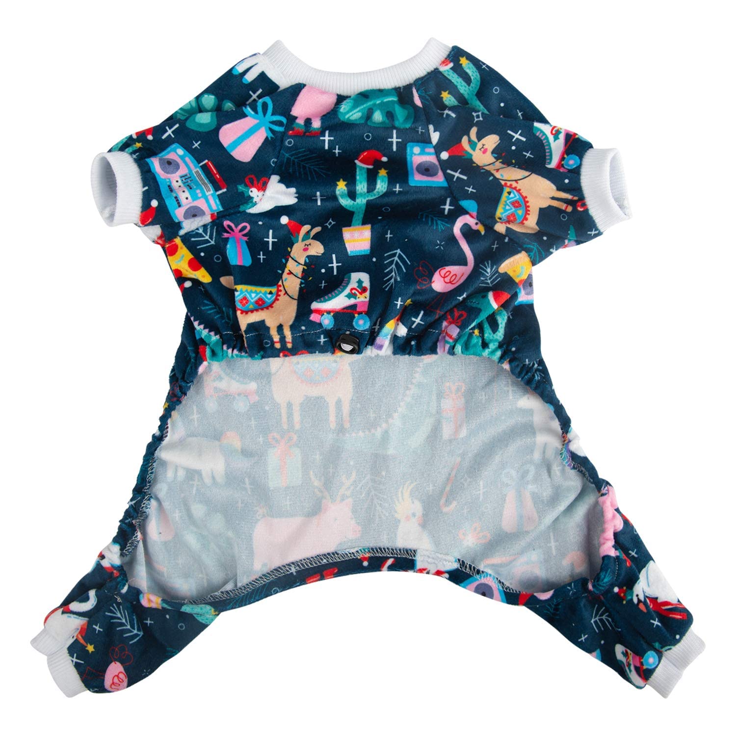 Cutebone Dog Pajamas Christmas Clothes Pjs For Small Dogs Shirts P108Xs