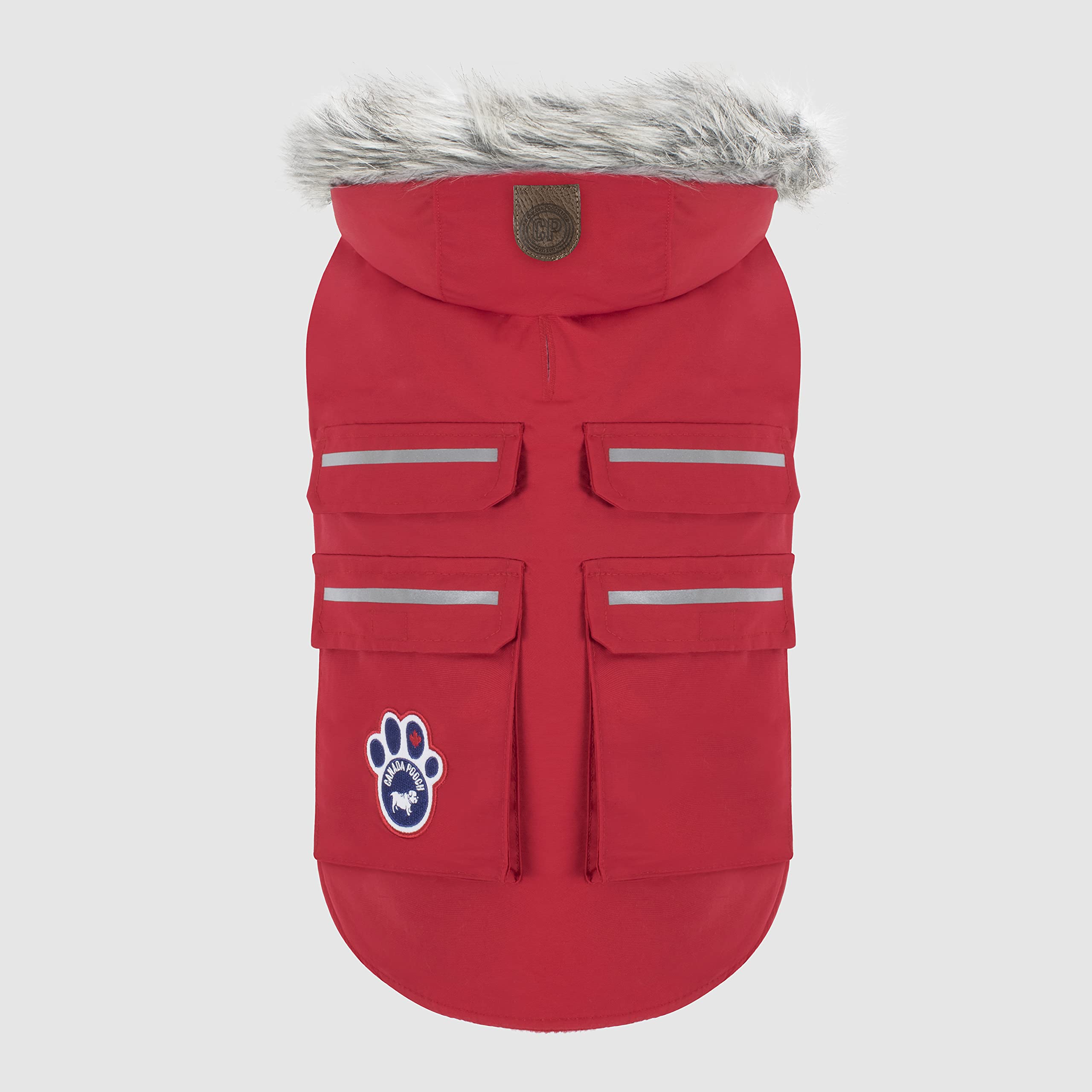 Canada Pooch Dog Winter Vest With Water-Resistent Insulation Down Jacket For Warmth Comfortable Winter Dog Coat With Fleece Lini
