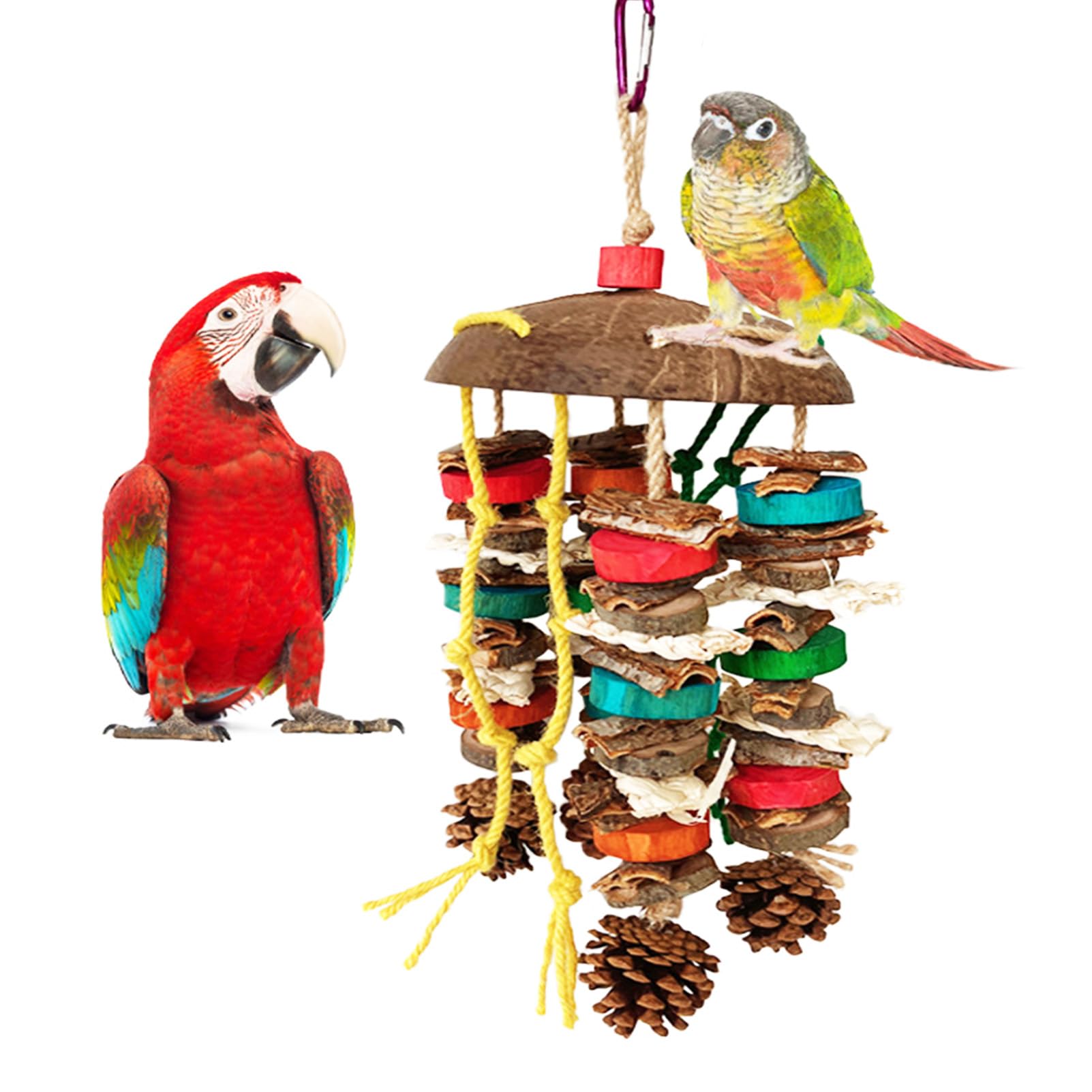 Bird Chew Toys Bird Toys, Hanging Chew Toys For Large Birds Parrot Toys For Large Birds Bird Cage Accessories For Parakeet, Afri