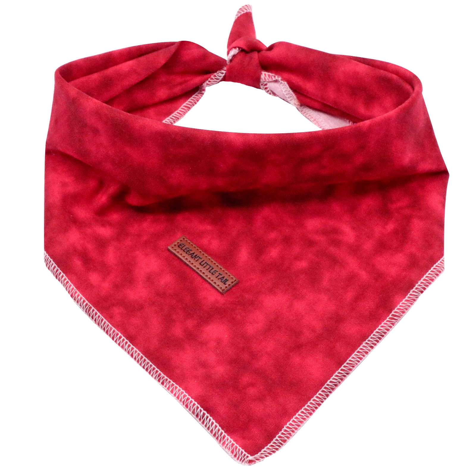 Elegant Little Tail Dog Bandanas - 1 Pack Washable Christmas Scarves For Small & Medium Dogs