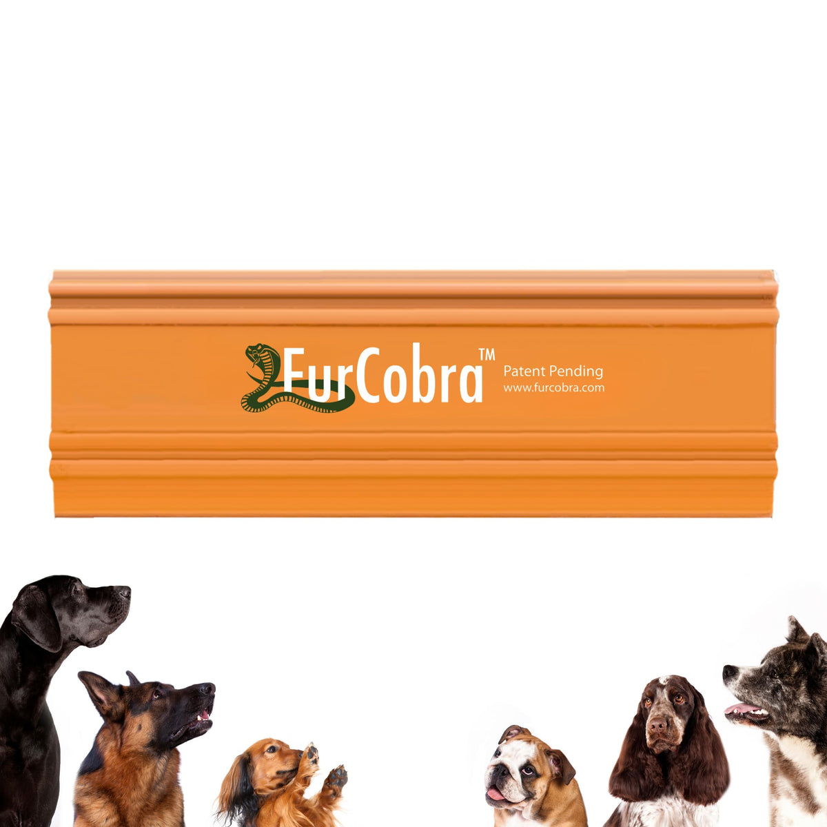 Furcobra Pro Pet Hair Remover For Car 4.33'' - Lightweight, Compact Cat Dog Fur Remover, Scraper, Cleaner For Bed, Couch, Carpet
