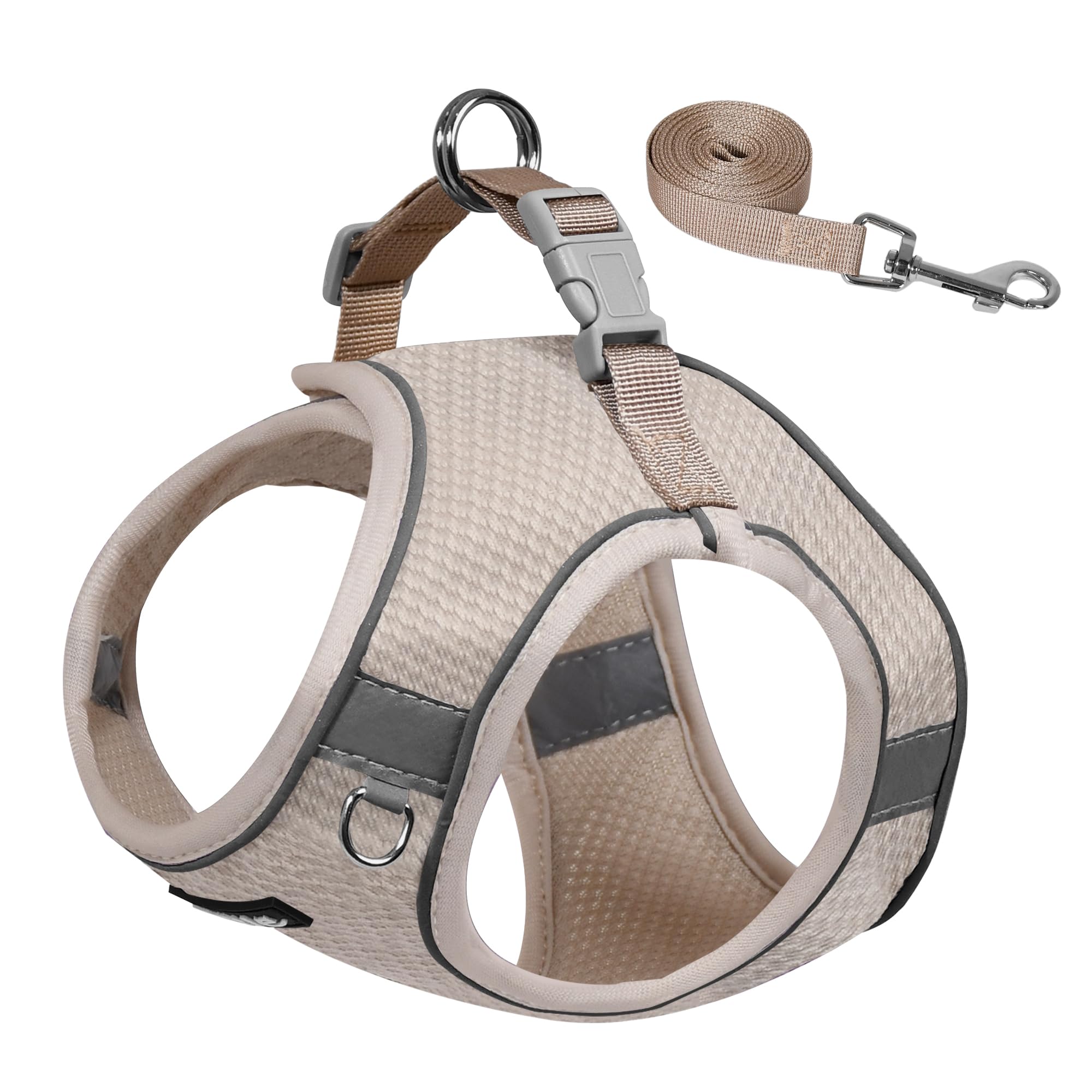 Aiitle Dog Harness And Leash Set, No Pull Step In Puppy Harness With Super Breathable Mesh, Reflective Puppy Essentials For Outd