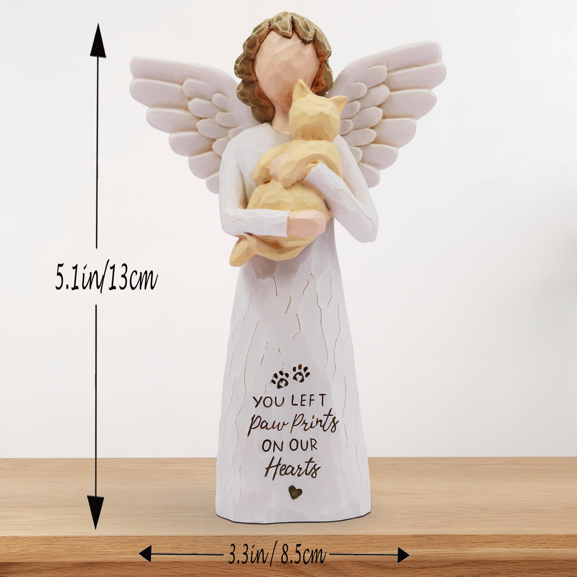 Borlesta Loss Of Cat Sympathy Gift, Cat Memorial Gifts For Loss Of Cat, Passed Away Cat Gifts, Pet Memorial, Cat Mom, Hand-Paint