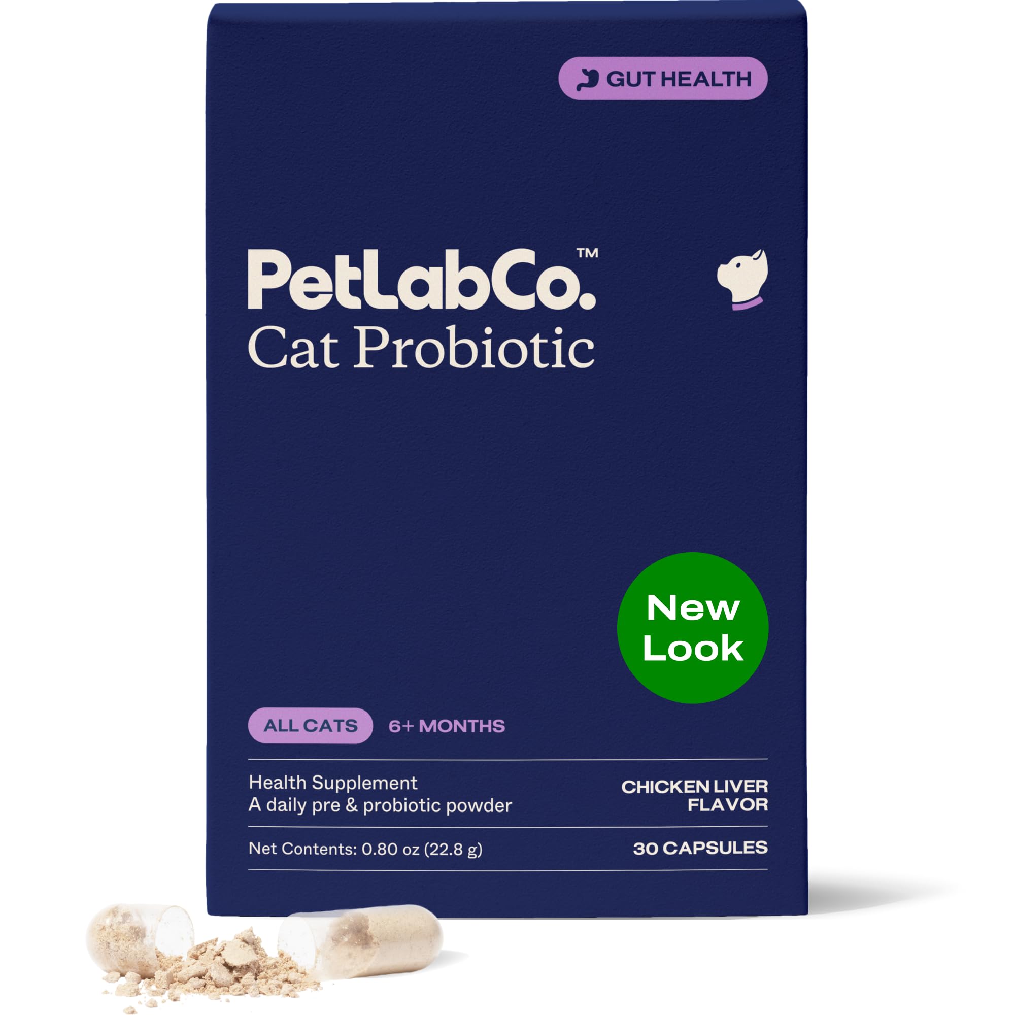 PetLab Co. Probiotics for Cats, Support Gut Health, Occasional Diarrhea, Digestive Health & Immune Support - Easy to Use - 30 Co