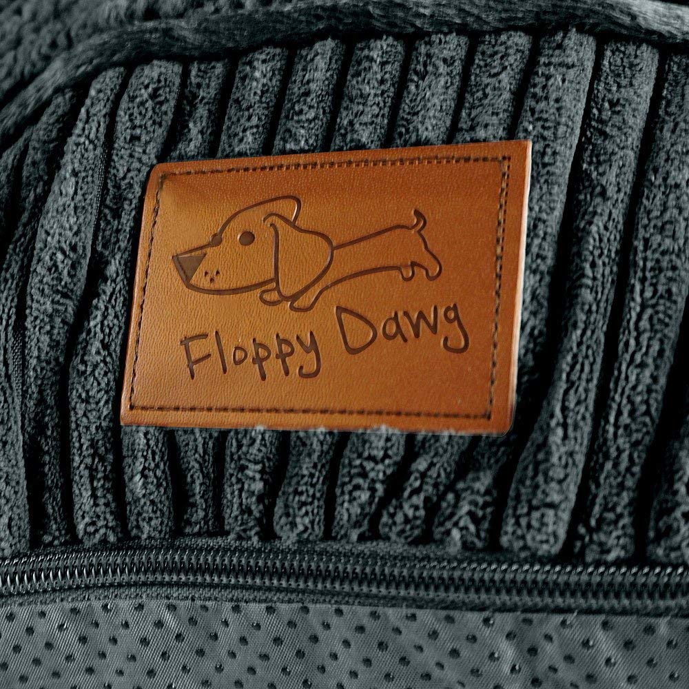 Floppy Dawg Xl Dog Bed Replacement Cover. Removable And Machine Washable Cover For Mattress And Rectangular Pillow Beds. 48L X 30W. Gray With Gray Top.