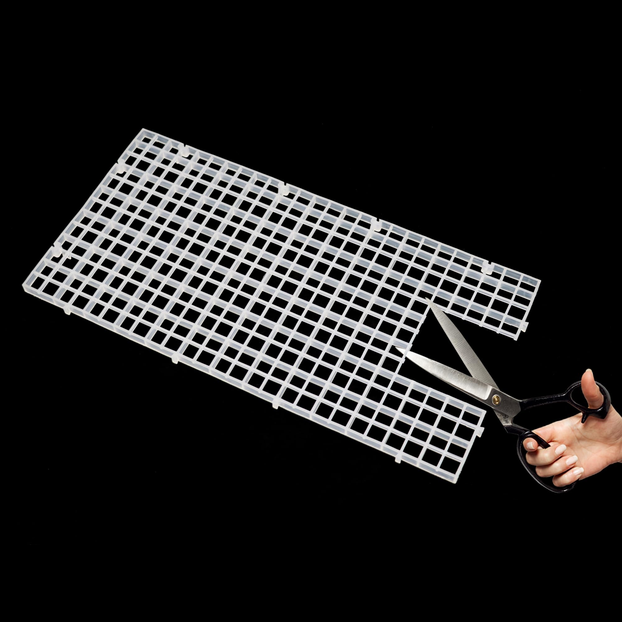 Aquarium Fish Tank Bottom Isolation 8 Pcs, Plastic Egg Crate Grid Divider Tray Egg (S 8pcs)