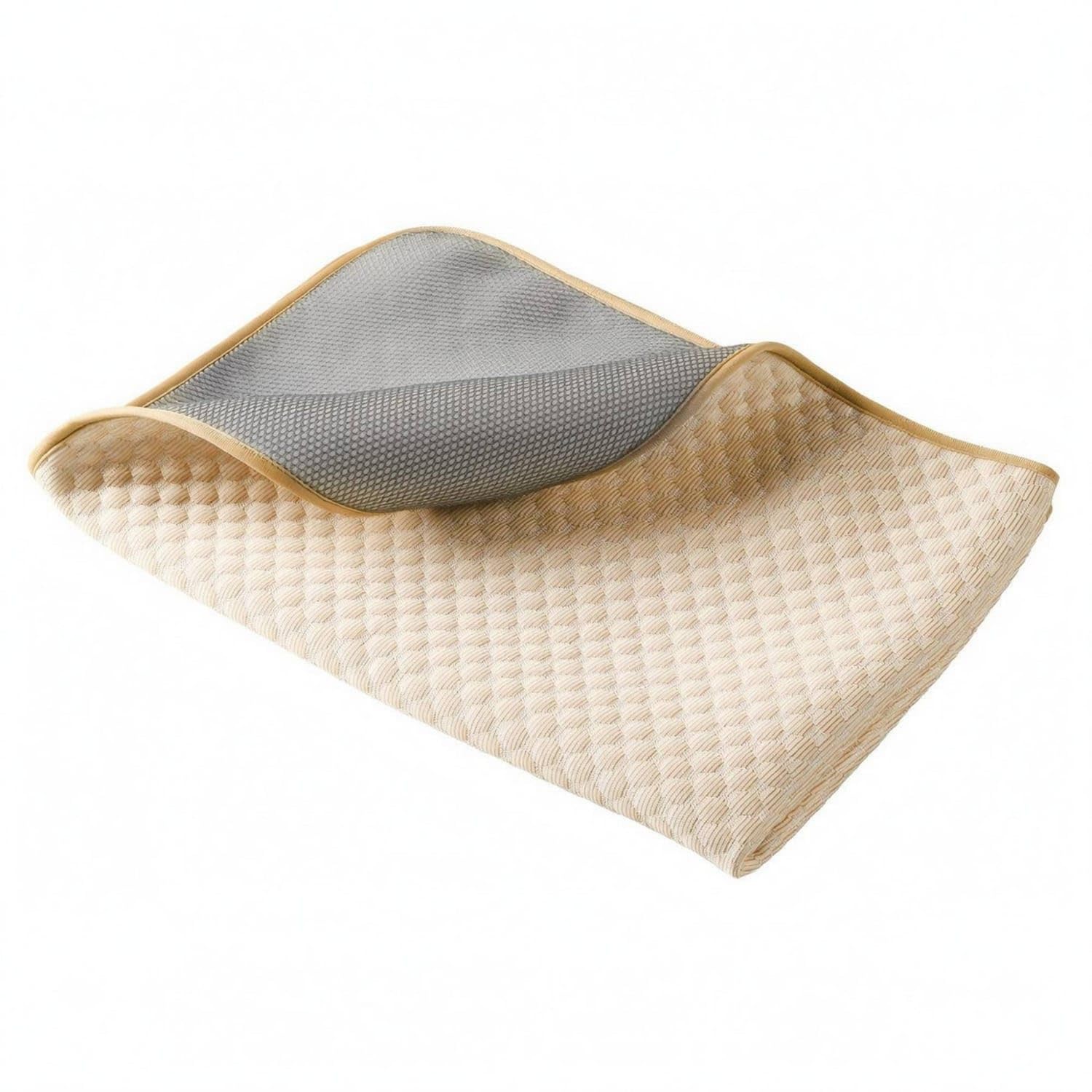 QuickDrying Pet Cooling Mat Thickened NonSlip Cooling Mat Soft Layered Design for Sofa, Car Seat, Floor, Yellow, XXL