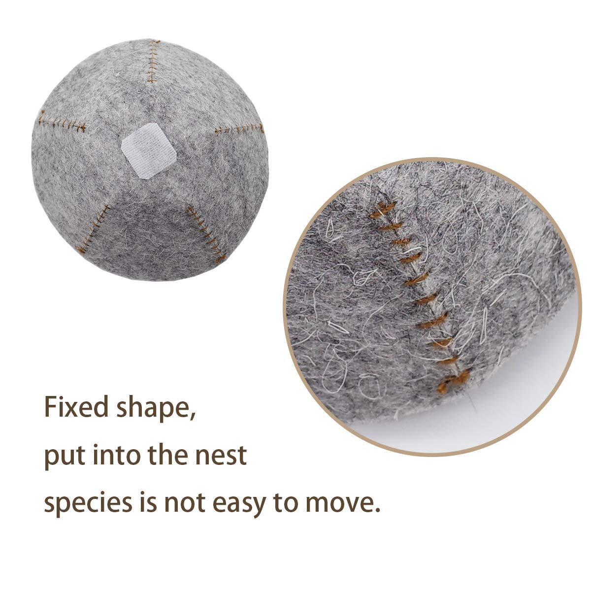 Foiburely 4 Canary Finch Nesting Wool Felt Pads(4.1 Inch)