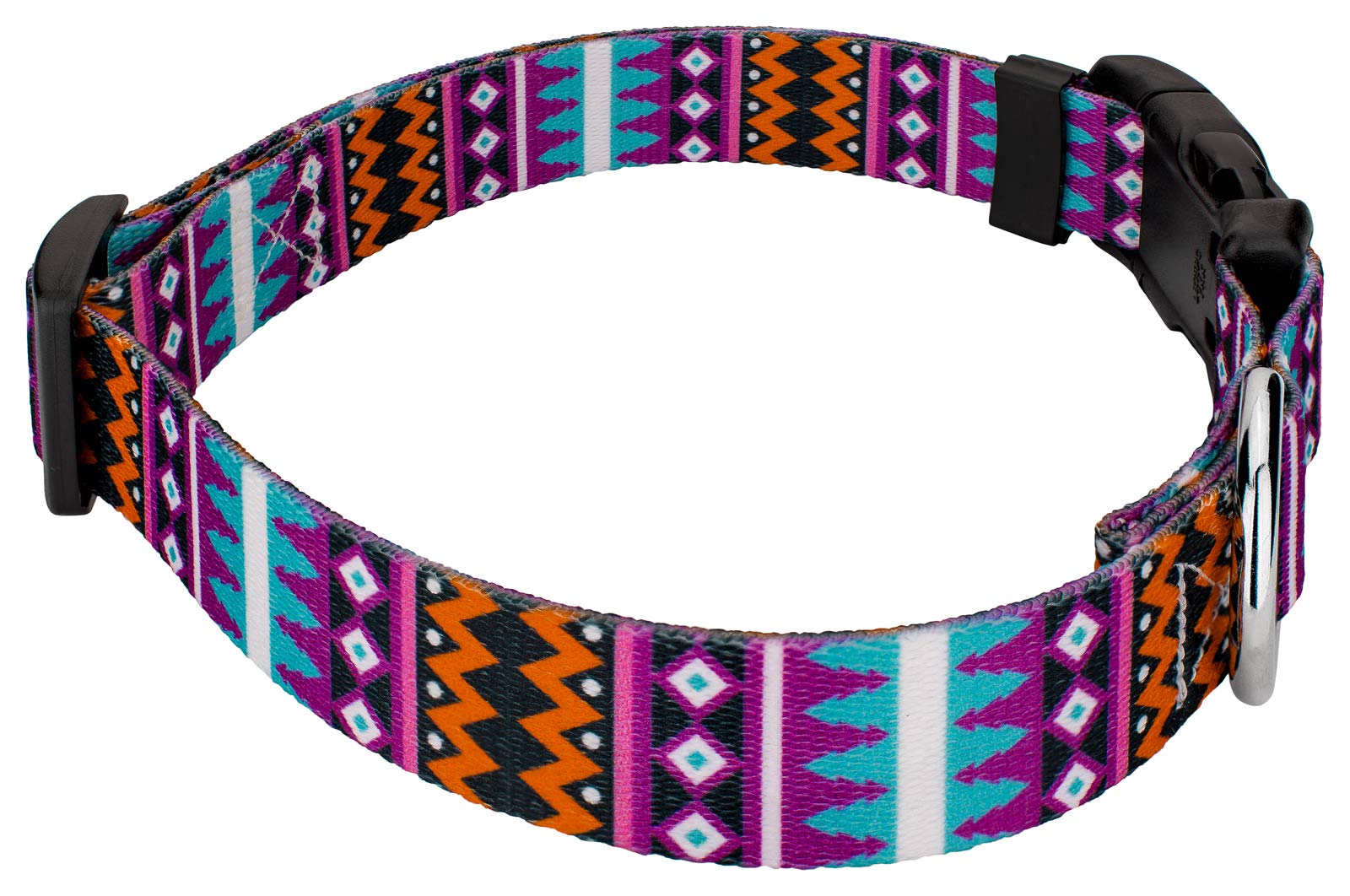 Country Brook Petz - Deluxe Santa Fe Dog Collar - Made in The U.S.A. - Country and Western Collection Featuring Rustic Designs (