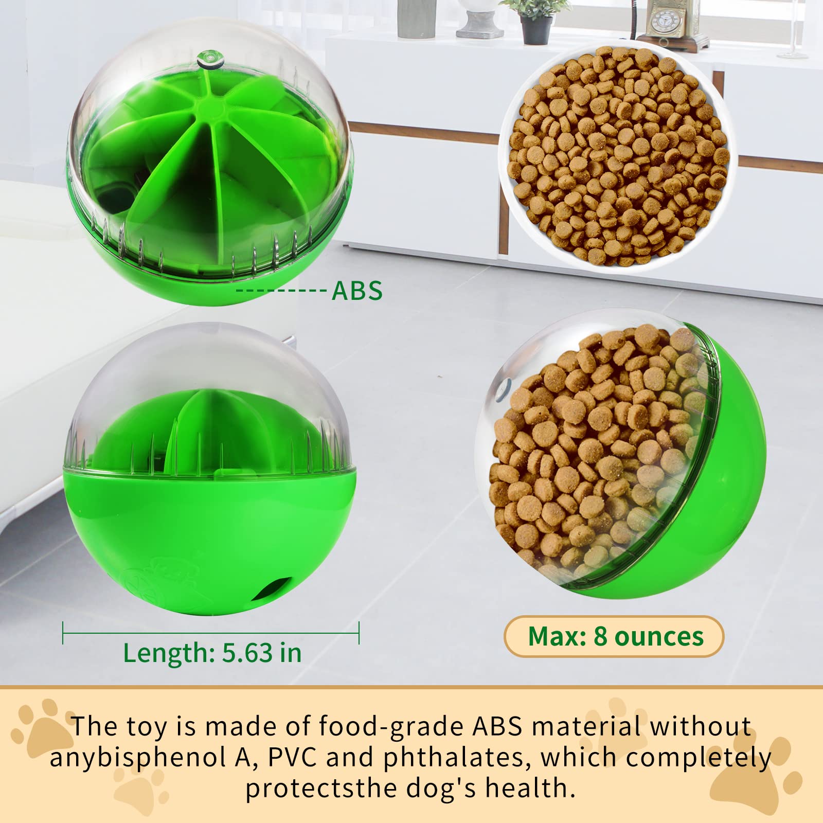 Jokepy Treat Dispensing Dog Toys - Interactive Puzzle & Slow Feeder Ball for Small, Medium & Large Dogs