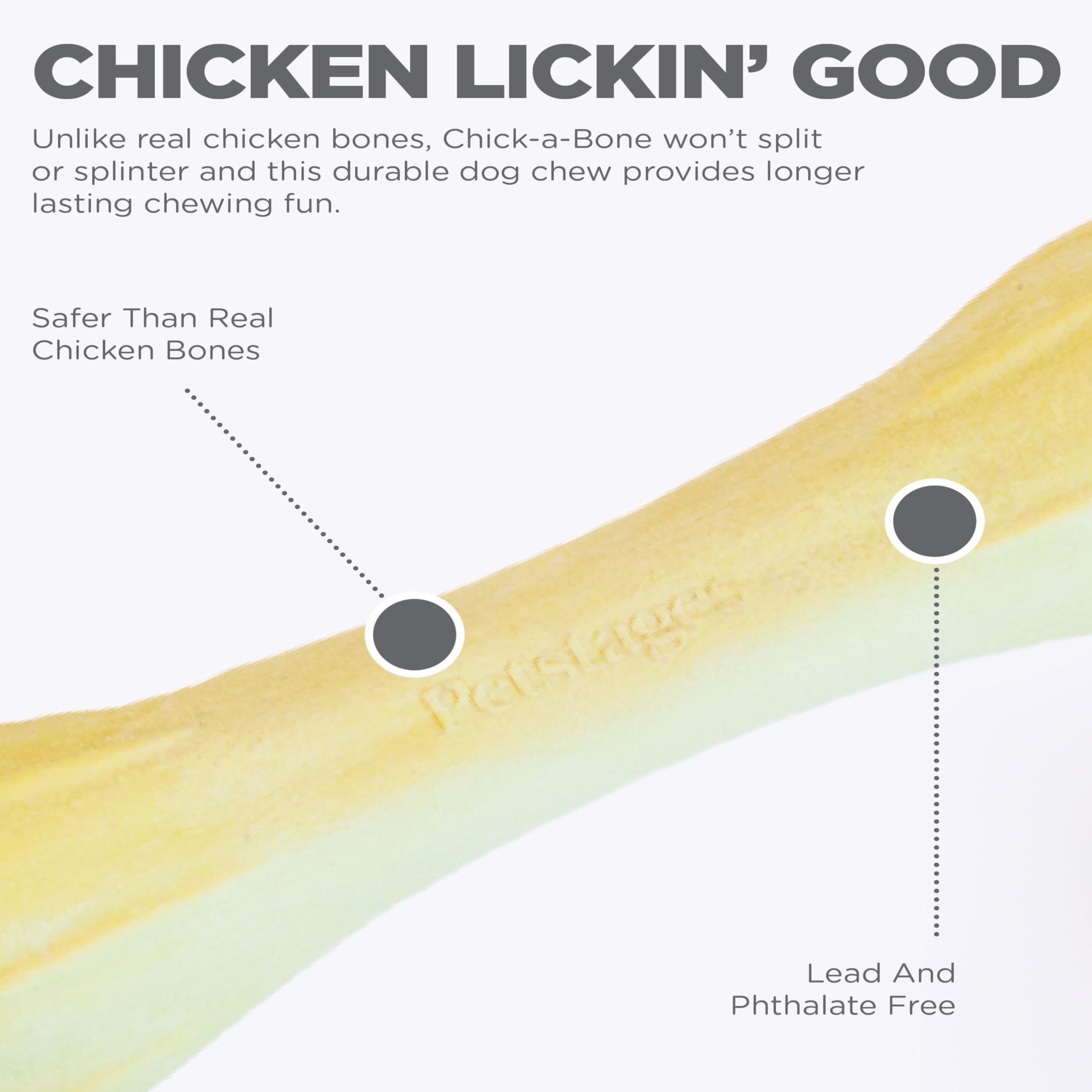 Petstages Chick-A-Bone Dog Chew Toy, Medium