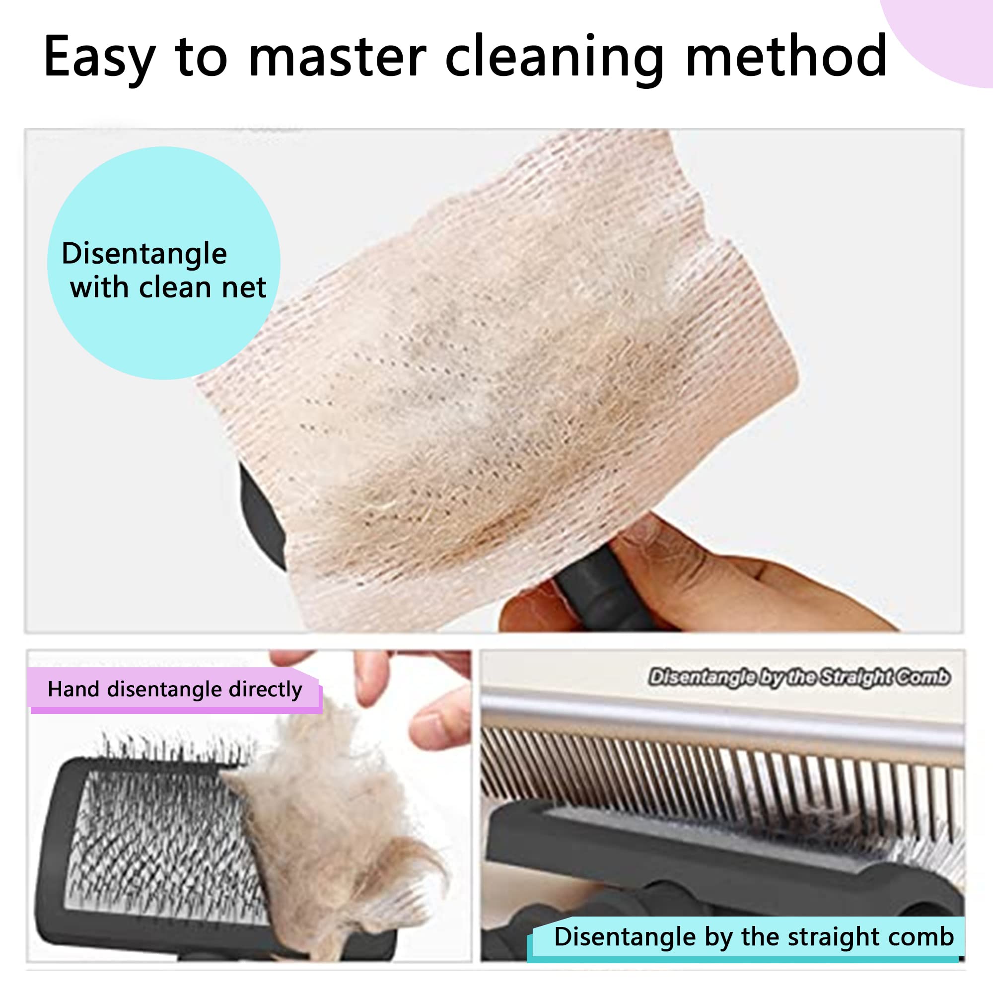 Tinypoint Large Slicker Brush For Dogs,Cats,Extra Long Pin Shedding Brush For Long Haired Dog,Cat, Pet Grooming Wire Brush For Thick Undercoat Curly Hair,25Mm(1'),Black