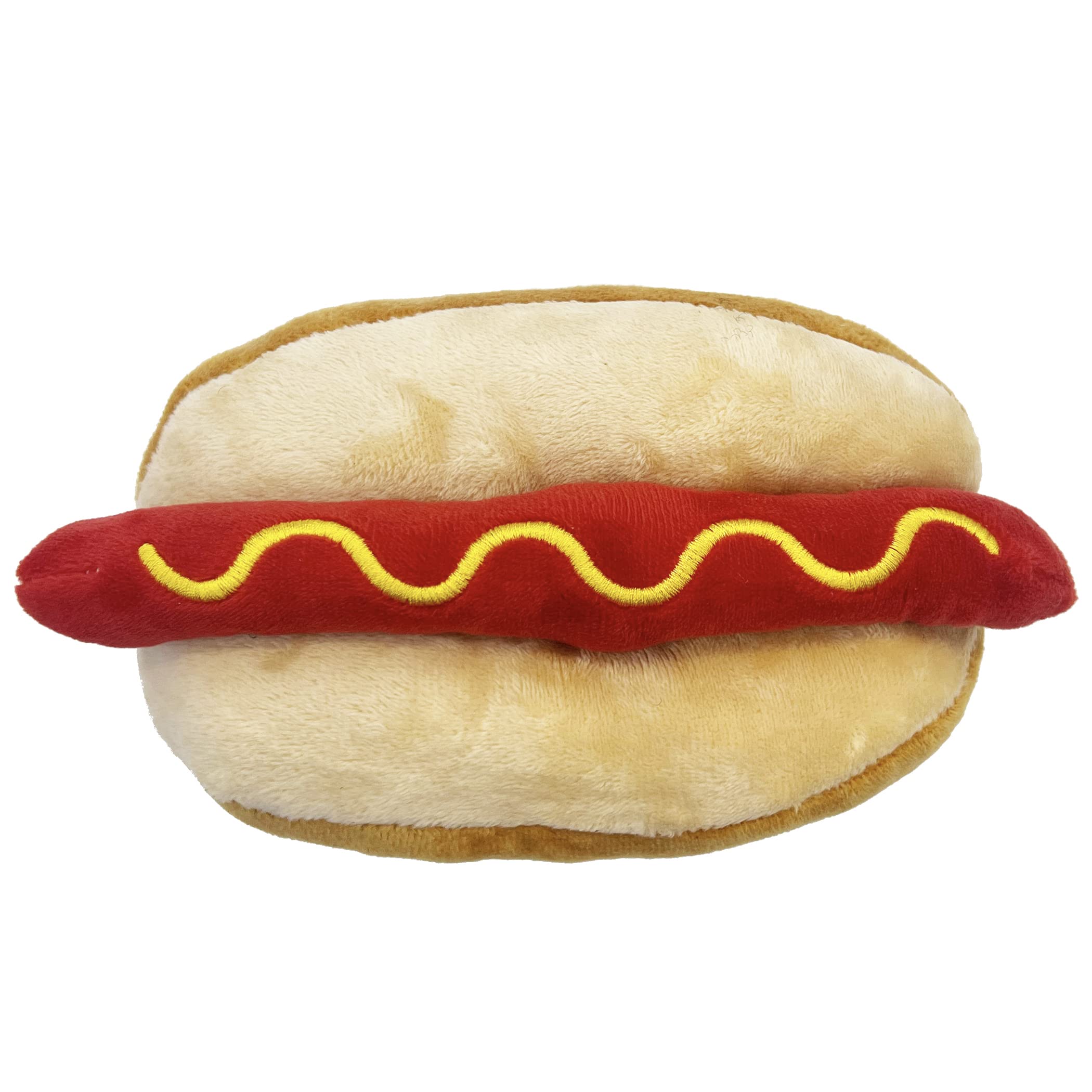 Pets First NFL Washington Commanders HOT Dog Plush Dog & CAT Squeak Toy - Cutest HOT-Dog Snack Plush Toy for Dogs & Cats with In