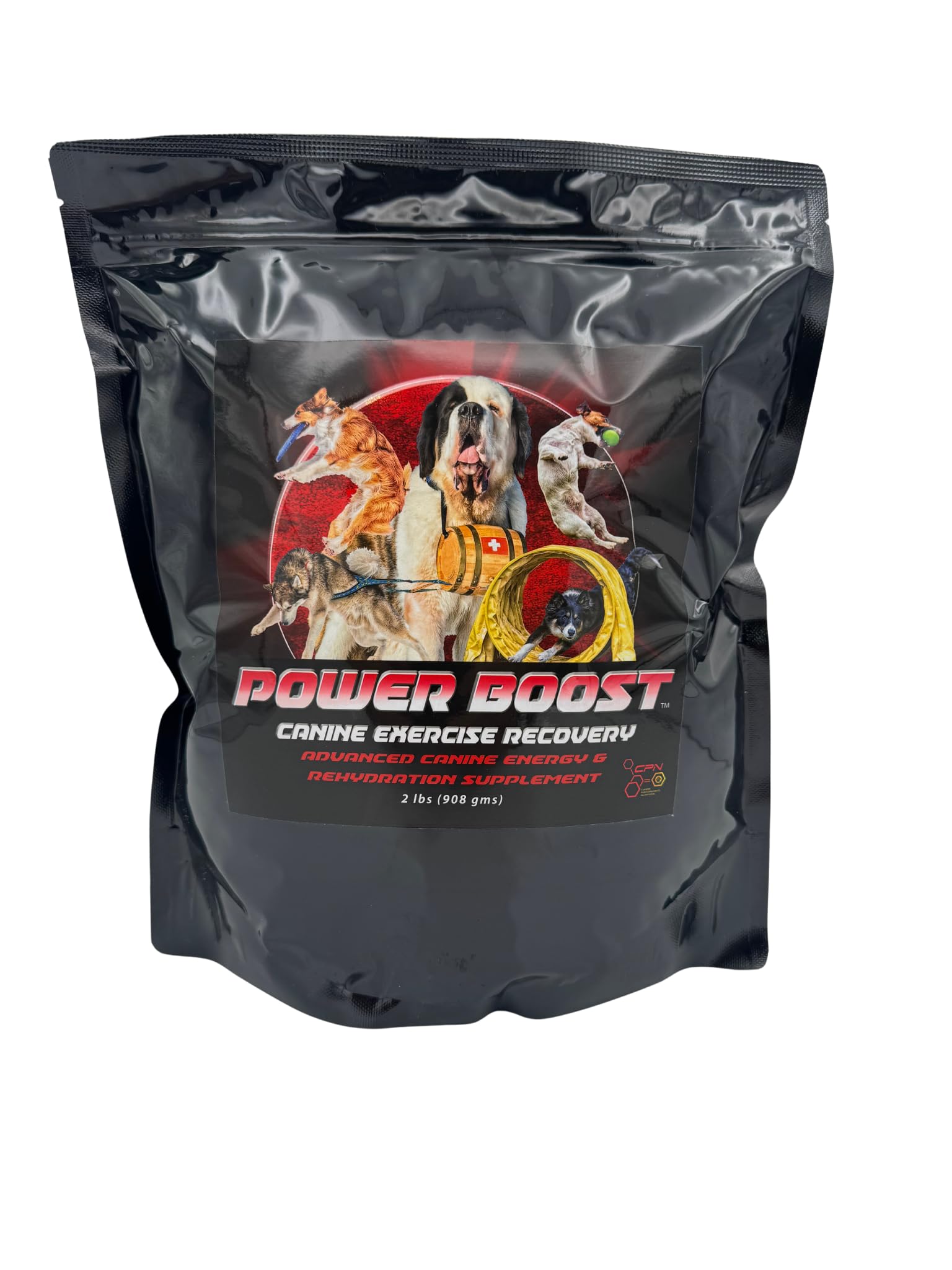 Power Boost Canine Performance Formula - Low Fat, High-Carb Rehydration & Recovery Supplement for Working & Sporting Dogs - Supp