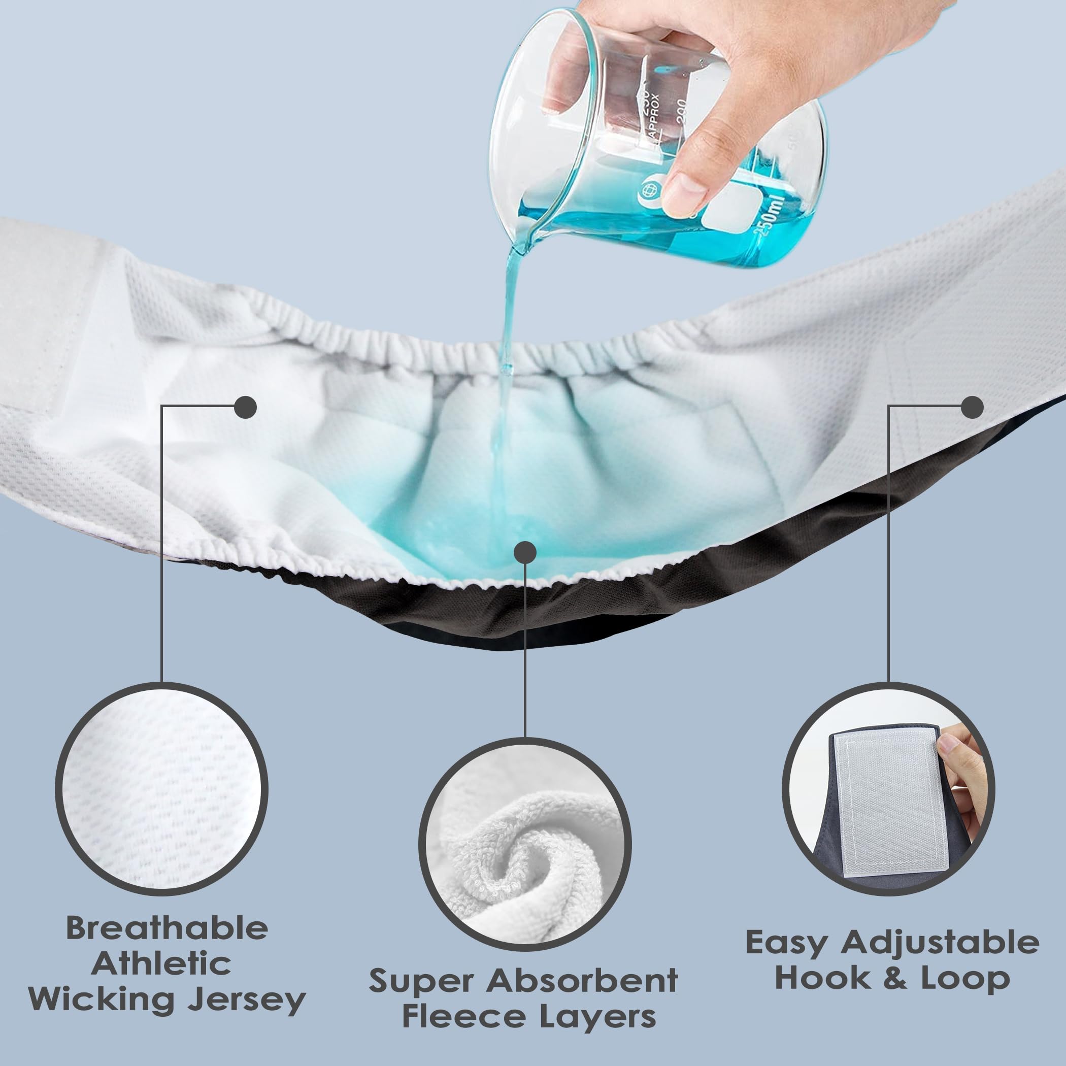 Wegreeco Washable Male Dog Belly Band (Stylish Pattern)- Pack Of 3 - Washable Male Dog Belly Wrap, Dog Diapers Male (Blue, Green, Charcoal, X-Small)