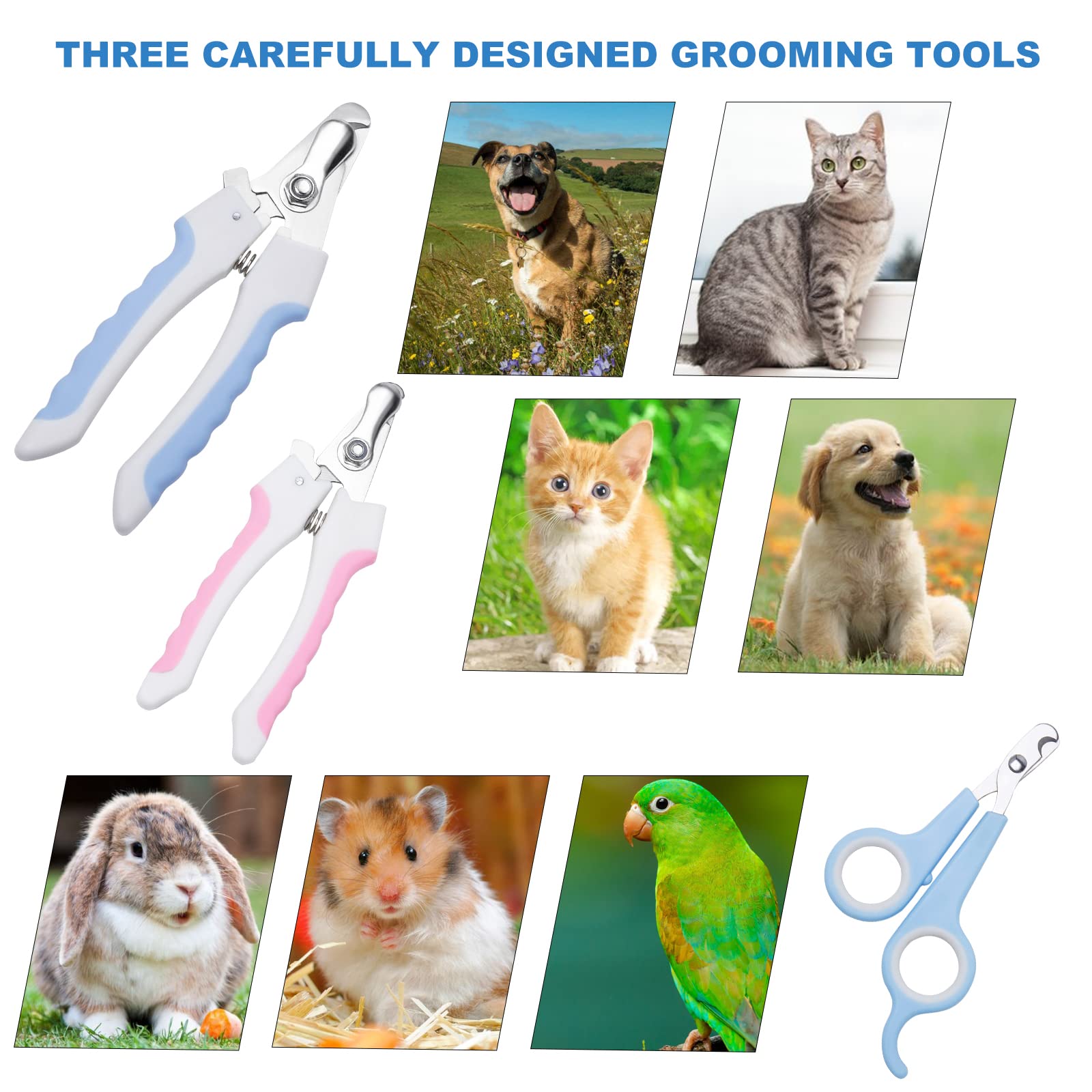 Herolland Dog & Cat Pets Nail Clippers And Trimmers - With Safety Nail Guard To Avoid Over Cutting, Nail File Great For Cats, Do