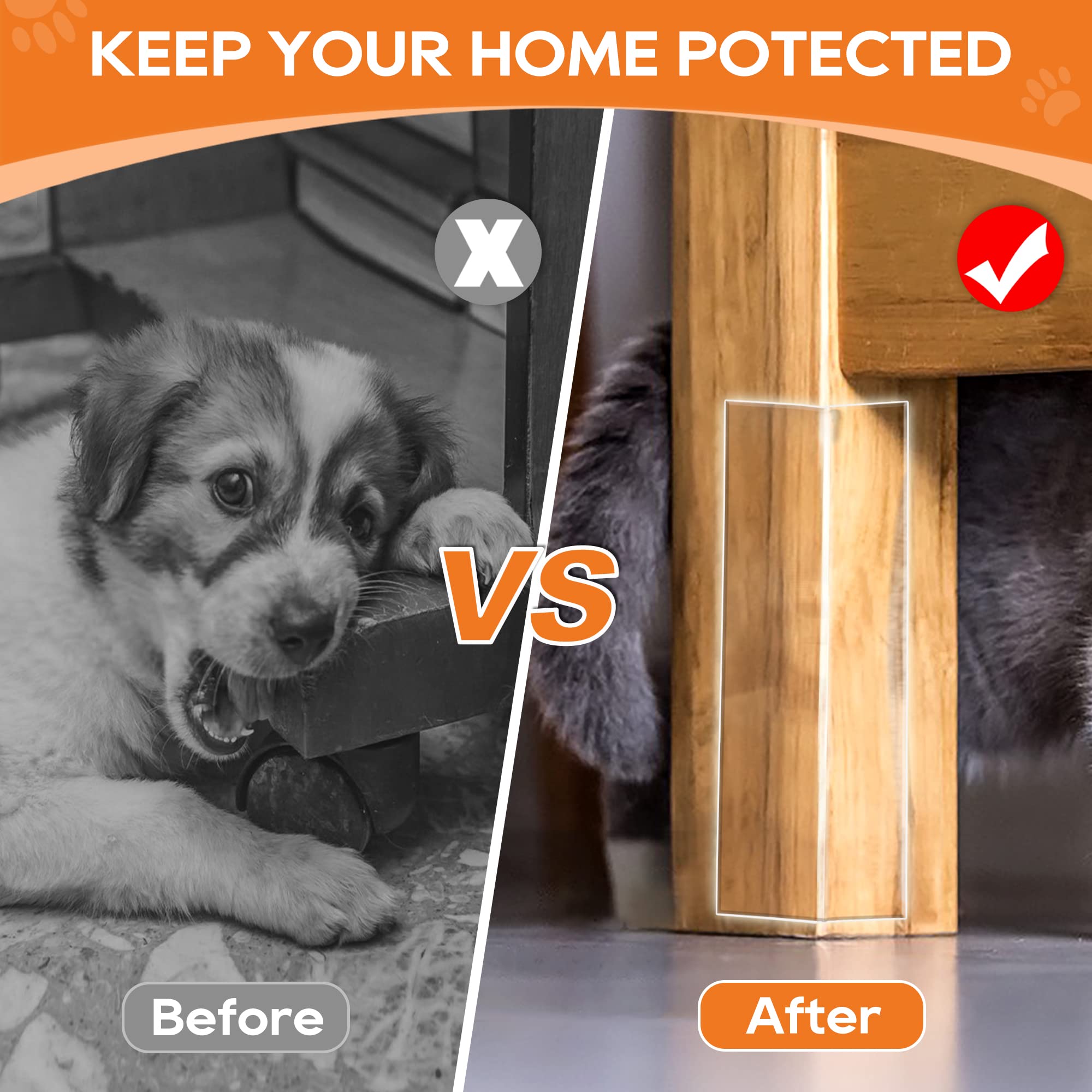 Door Protector From Dog Scratching, Window Sill Protector, Clear Sided Shield Protection Barrier Anti Cat, Dog Scratching, Slobb