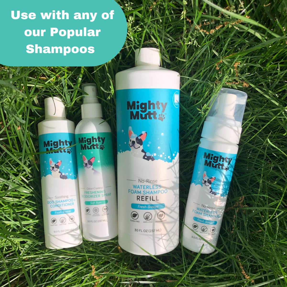 Mighty Mutt Pet Grooming Brush | Rubber Soft Bristles For Deep Cleaning | Massage Brush For Dogs And Cats | 1 Pc