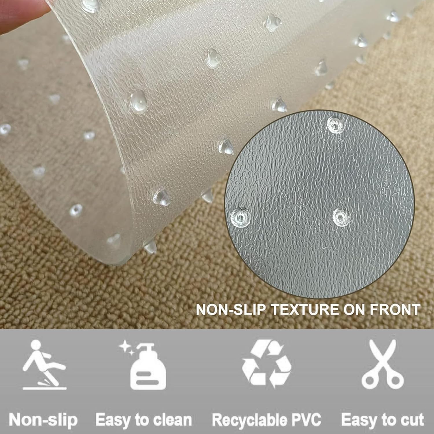 2 Pcs Of 3.6Ftcarpet Protector For Pets-Cat Carpet Protector For Doorway, Diy Anti-Slip Anti Scratch Under Door Cat Scratch Prot