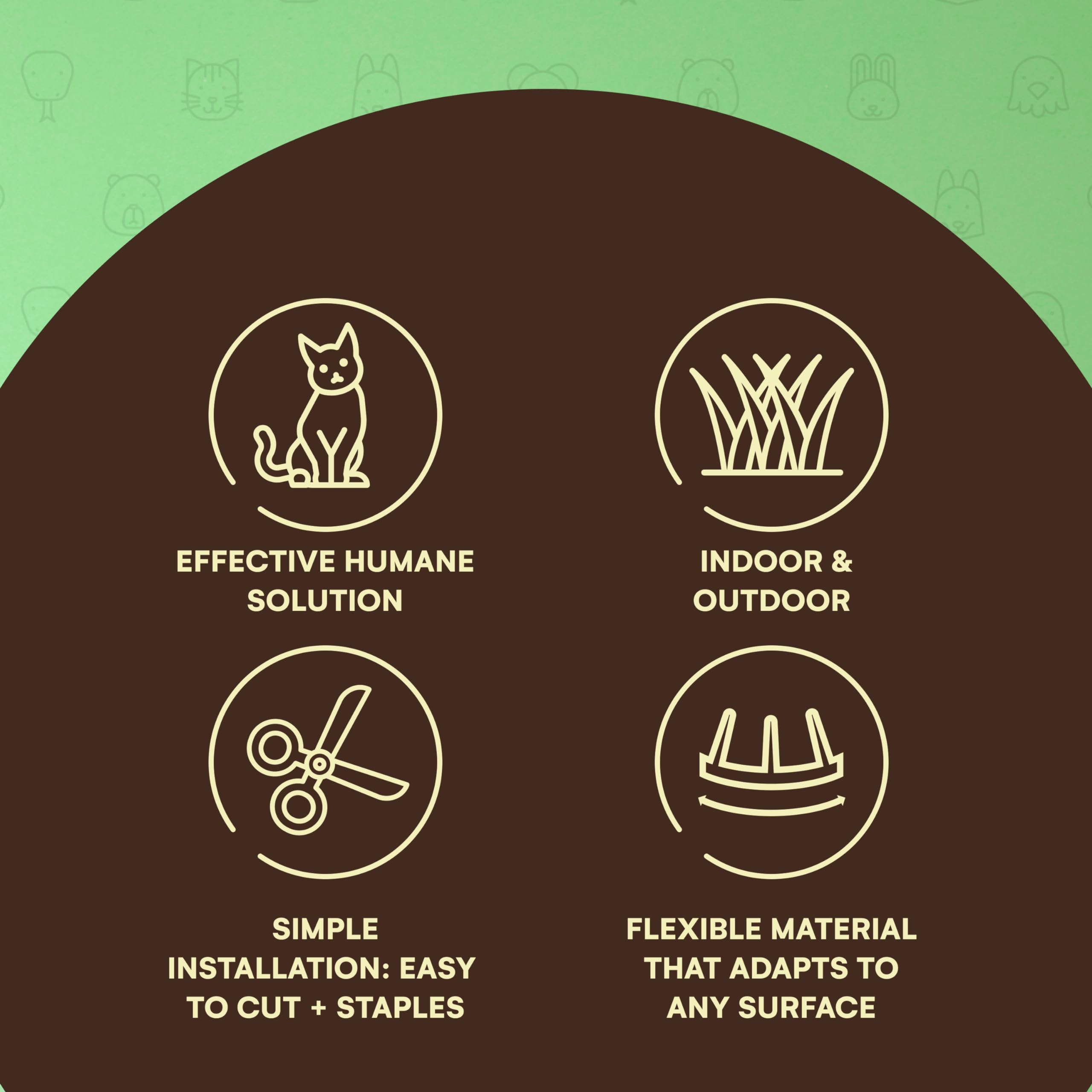 Homarden Outdoor Training Mat For Cats (13 Ft) - Cat Scat Mat Indoor And Outdoor - Cat Spikes With 12 Garden Staples To Keep Of Dog Off Couch And Keep Cats Out Of Yard