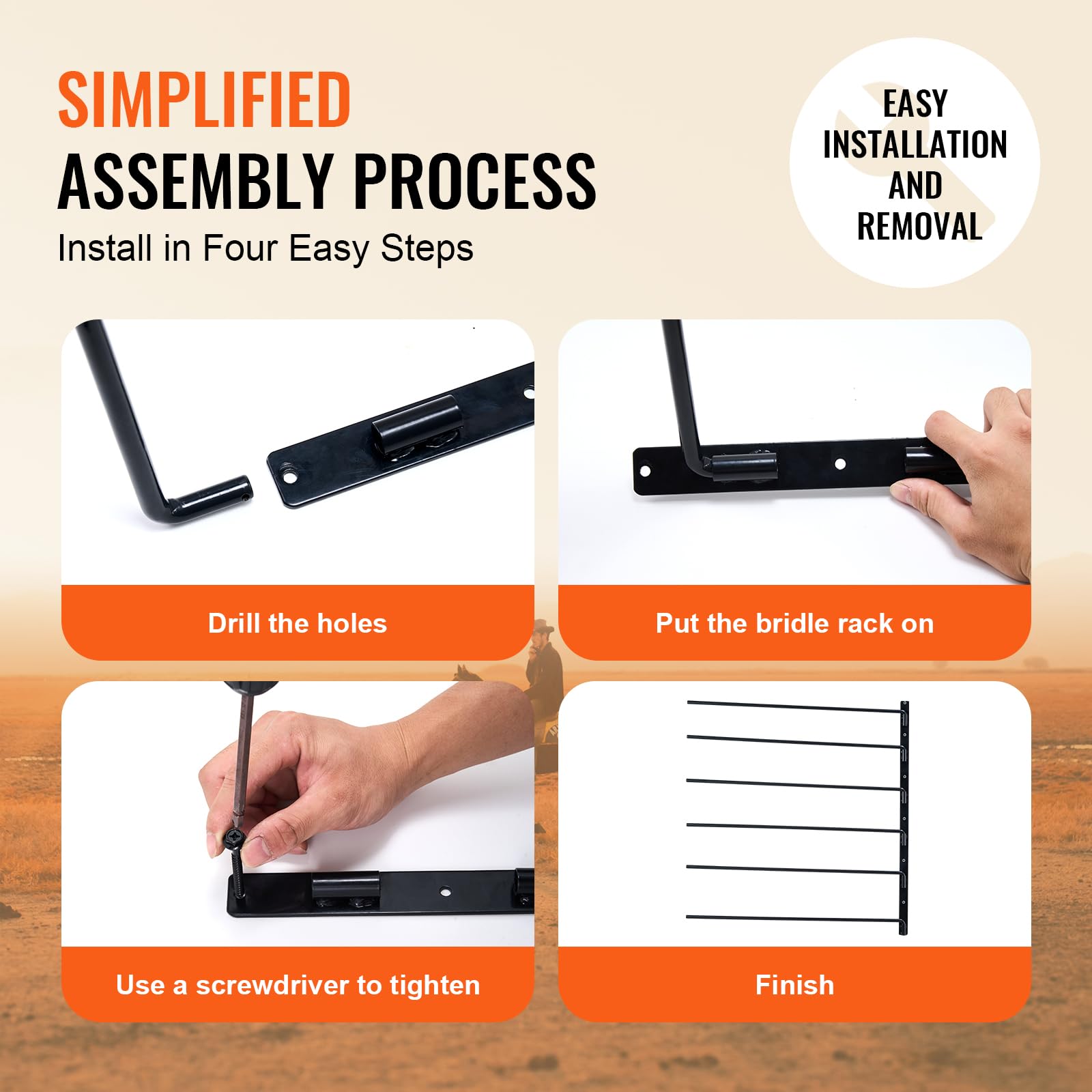 VEVOR Wall Mounted Saddle Rack, 2 Packs Swing Out Saddle Holder, Three Tiers Horse Saddle Stand, Space Saving Horse Pad and Blan