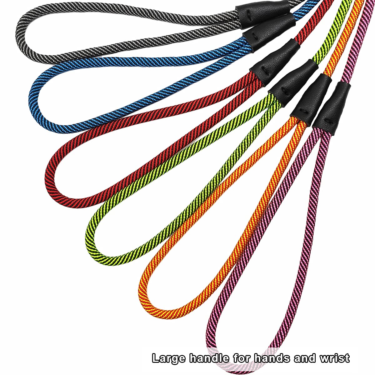 Sepxufore 8Ft Slip Lead Dog Leash, 1/3    Strong Rope Dog Leash, Adjustable No- Pull Small Dog Leash For Puppy, Small And Medium