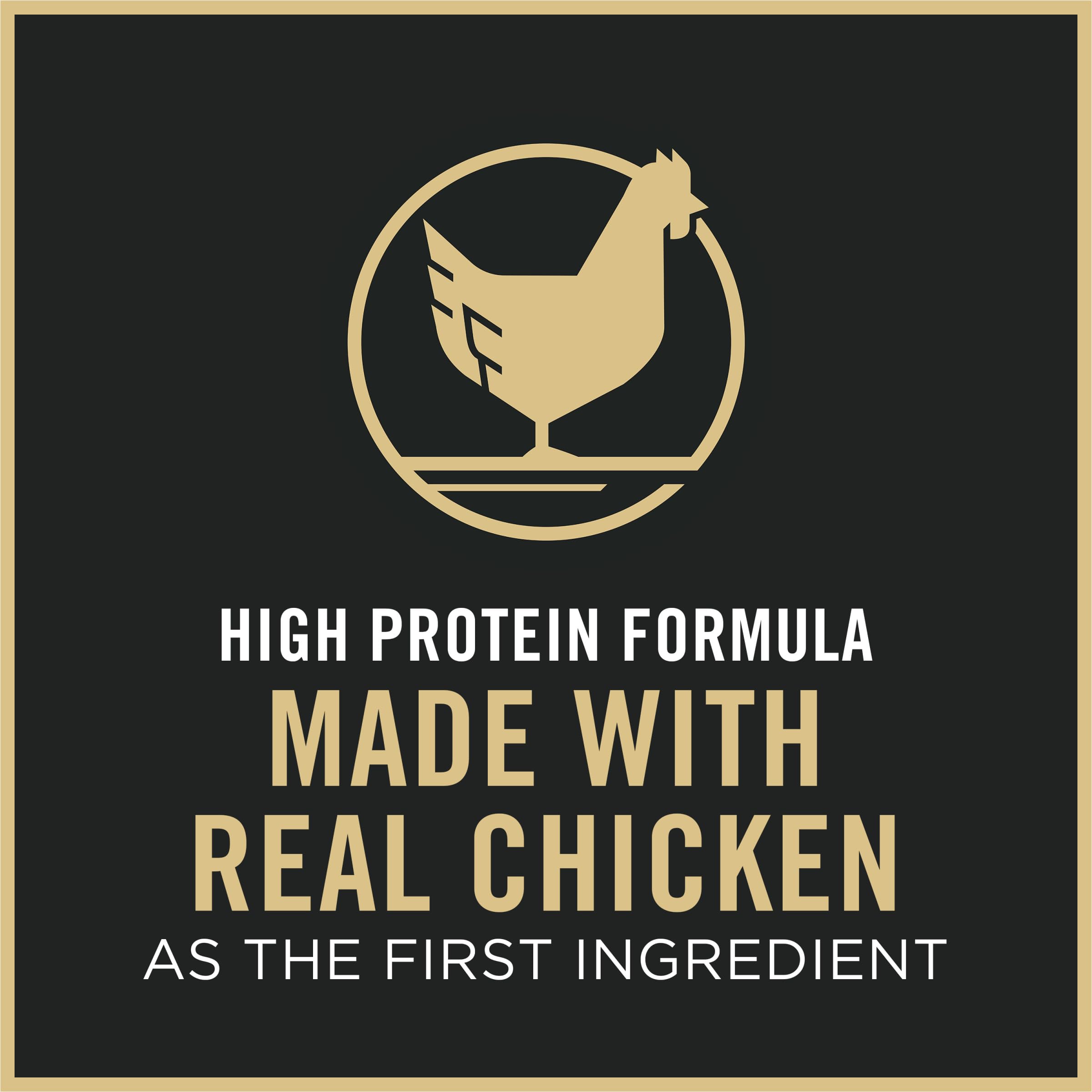 Purina Pro Plan Complete Essentials Shredded Blend Chicken and Rice Formula Adult High Protein Cat Food - 3.5 lb. Bag