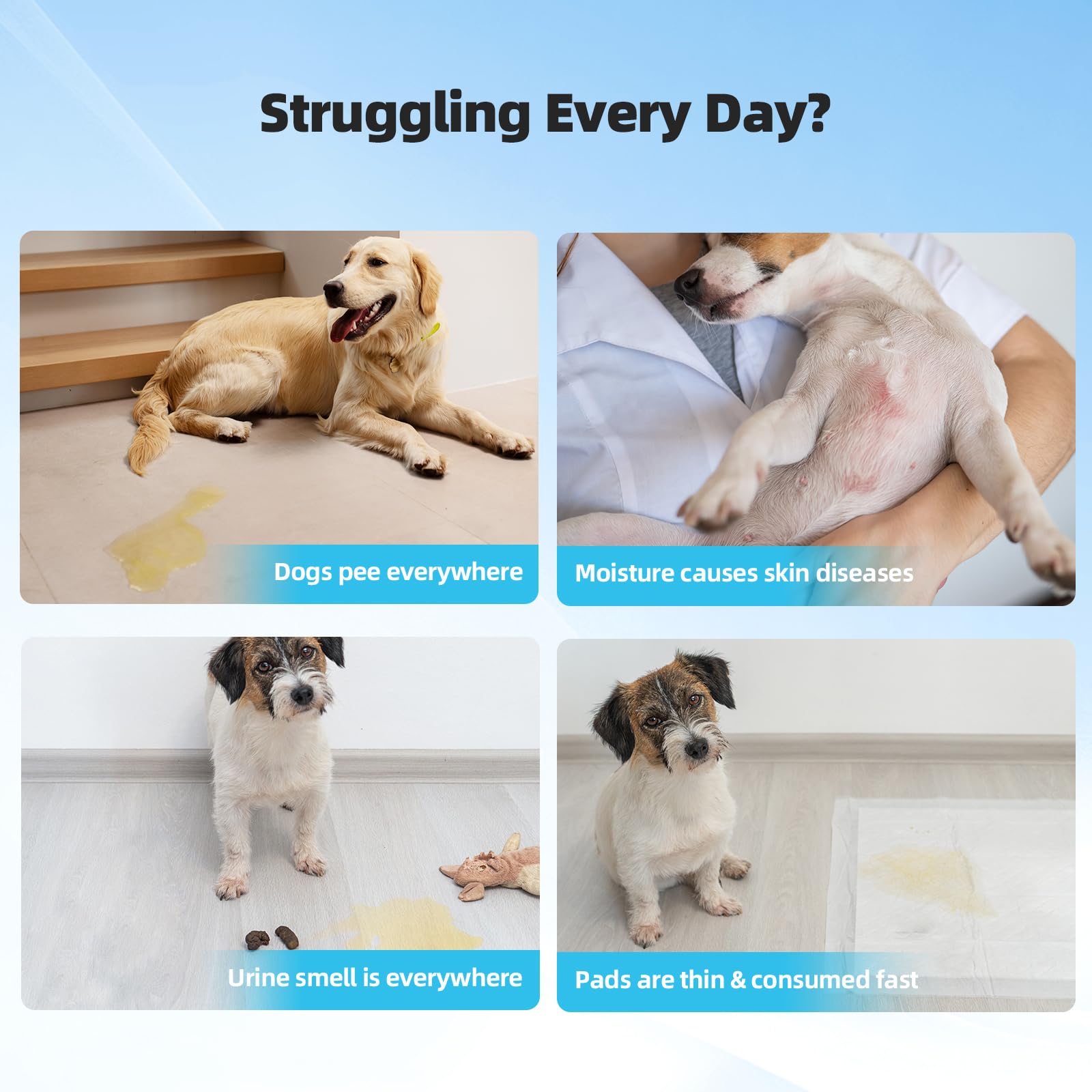 Puppy Pads Extra Large 36x36 100 Count, Pee Pads for Dogs, Super Absorbent & Quick-Dry, Thicken Disposable Potty Training Pads f