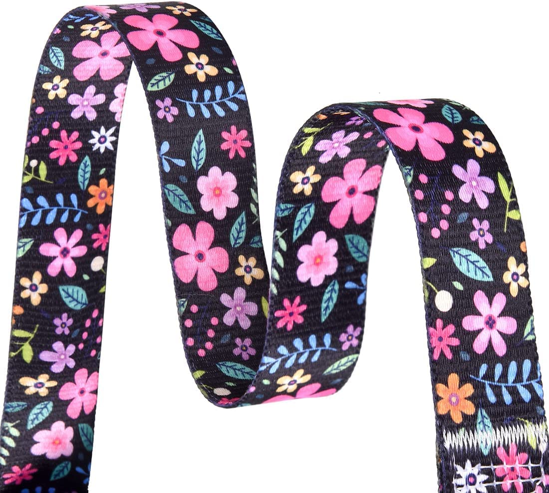 Hqyddmi Dog Collar And Leash Set For Small Dogs Cats, With Floral Print, Soft Comfortable Adjustable For Puppy And Small Dogs, F