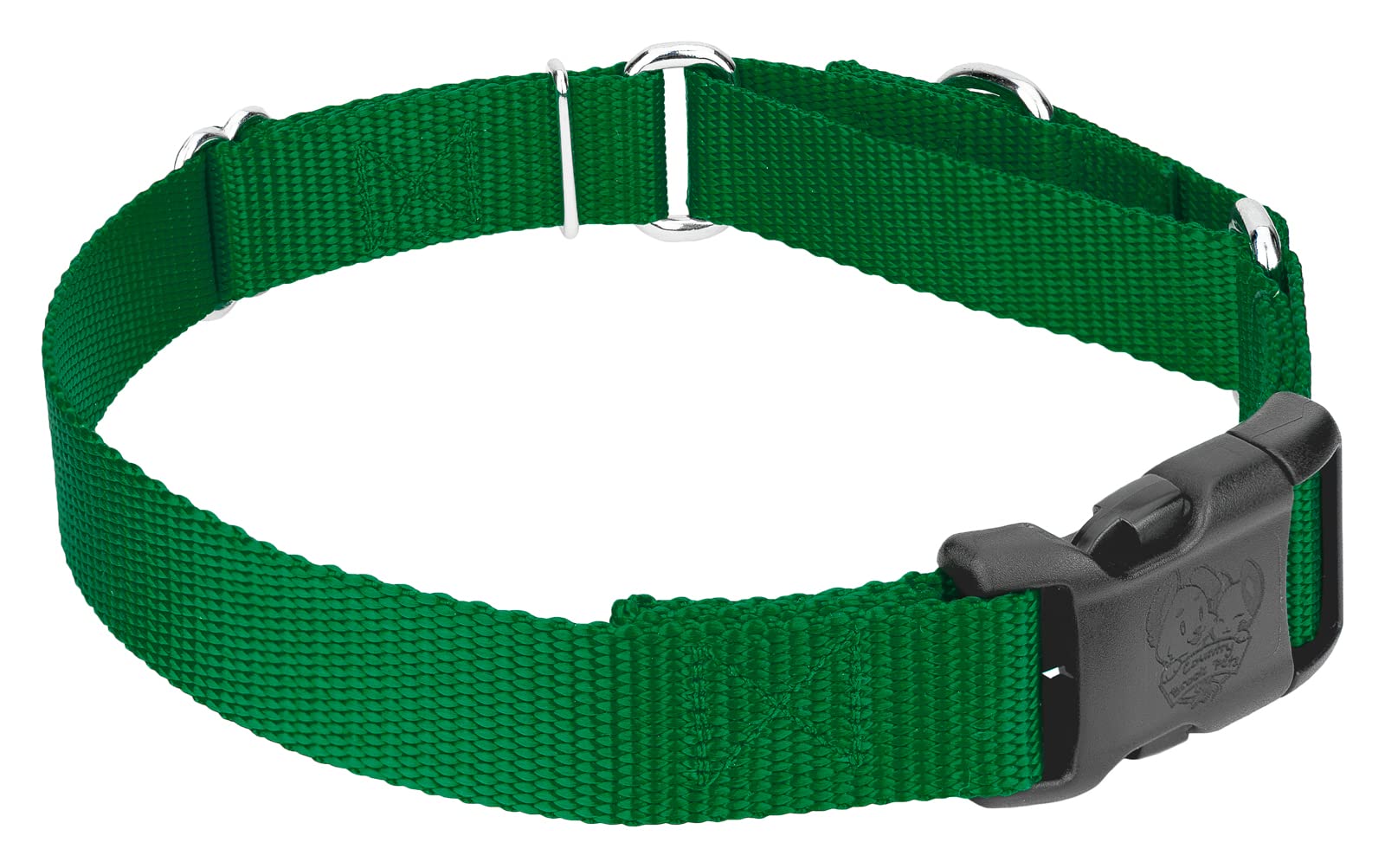 Country Brook Petz - Made In The Usa - Durable Nylon Martingale With Deluxe Buckle - 30+ Vibrant Color Options (Christmas Green,