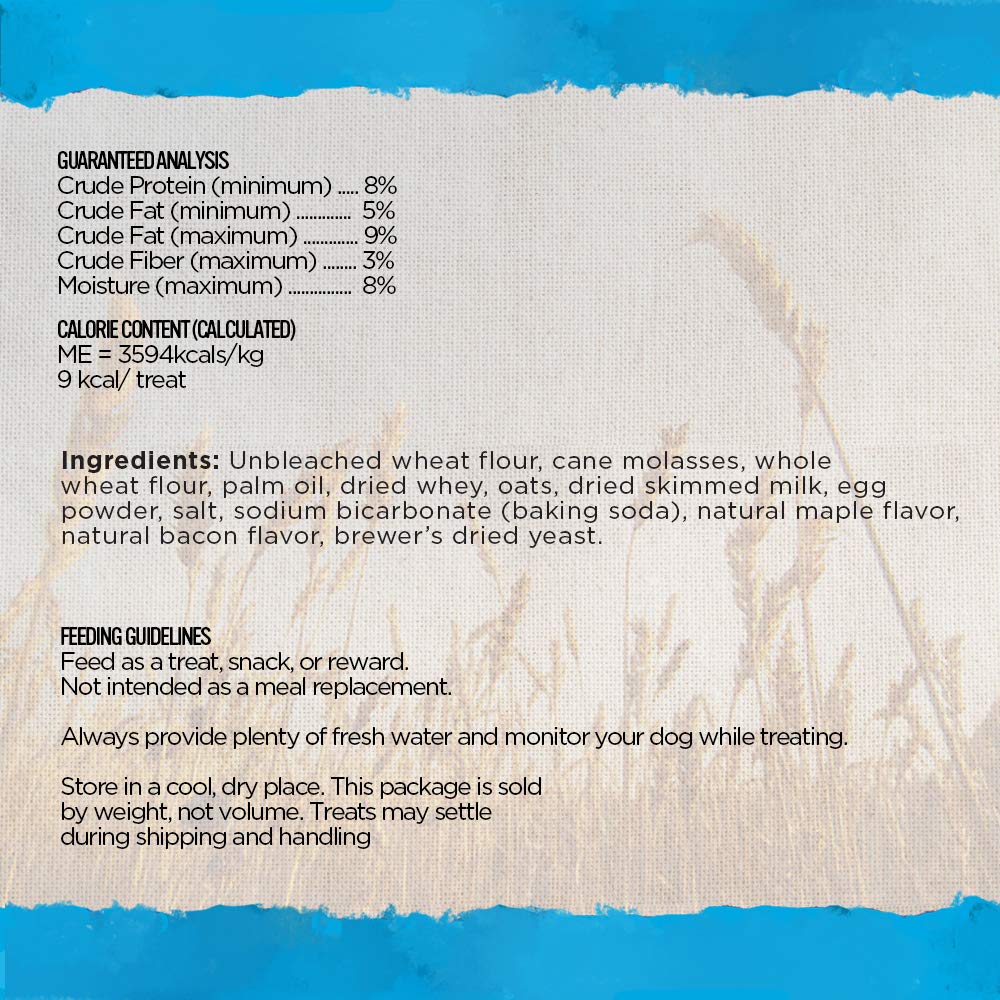 Blue Dog Bakery Natural Dog Treats, Doggie Paws, Maple Bacon Flavor, 16.2oz (1 Count)