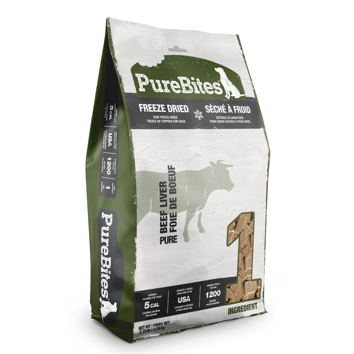 Purebites Beef Liver 44.0Oz/ 1248G - Jumbo Size