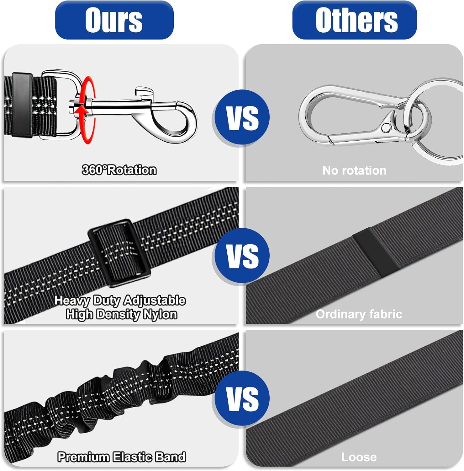 Dog Seat Belt Upgraded Dog Seat Belt For Car For Dog Harness With Elastic Band 360 Adjustable Dogs Seat Belts For Car Leash Teth