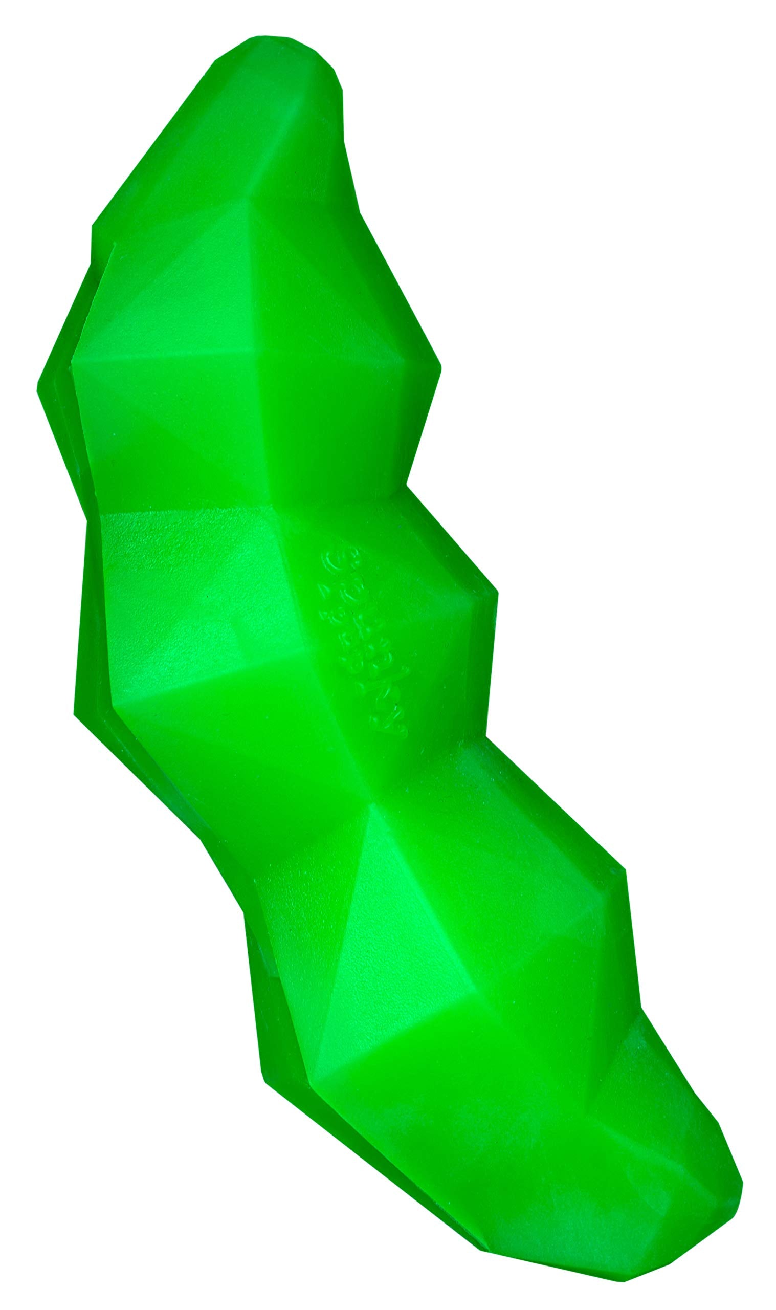 Spunky Pup Interactive Treat Dog Toy - Promotes Healthy Teeth & Gums - Green Bean - Model 8006 - Rubber/Plush