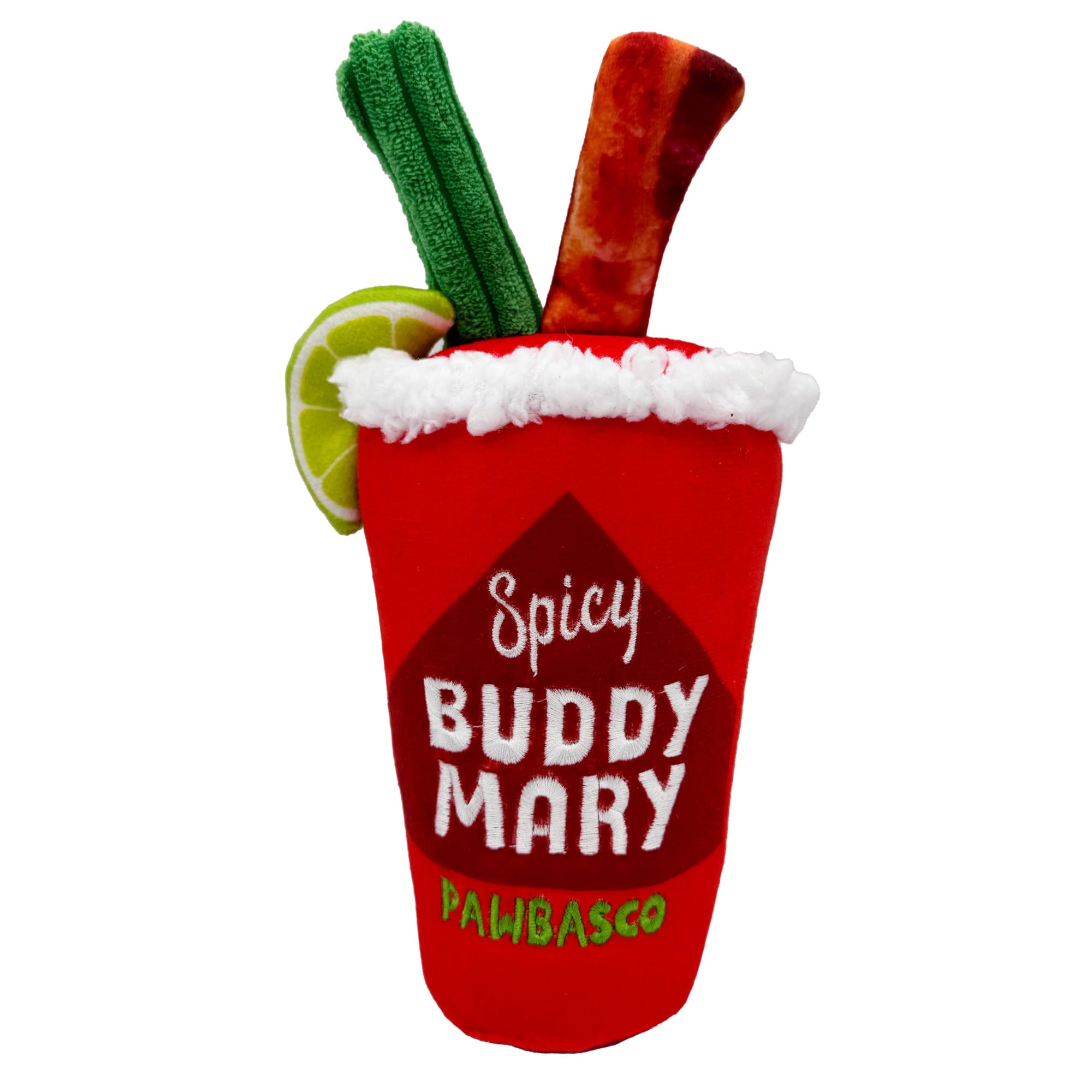Huxley & Kent For Dogs - Buddy Mary (Large) - Yappy Hour Power Plush With Squeaker - Funny Dog Toy - H&K Squeaky Toy