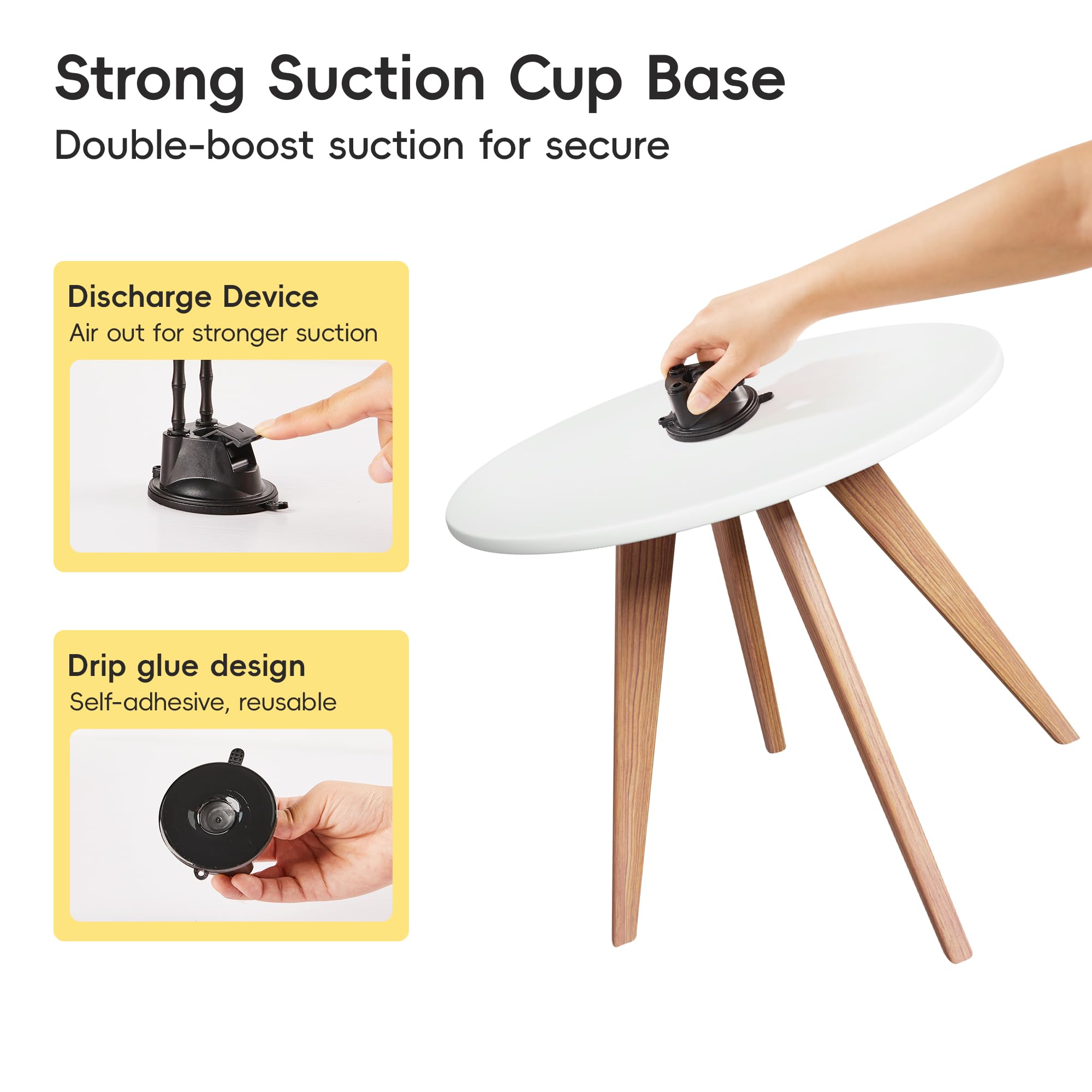 Potaroma Suction Cup Cat Wand Toys, Dual-Wand Interactive Kitten Toy For Indoor Cats With 5 Pcs Feathers Balls Attachments, Char