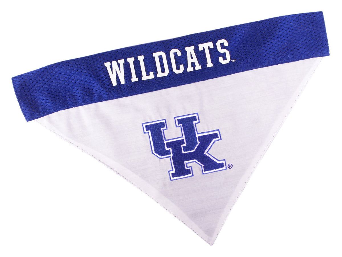 Pets First Collegiate Pet Accessories, Reversible Bandana, Kentucky Wildcats, Small/Medium