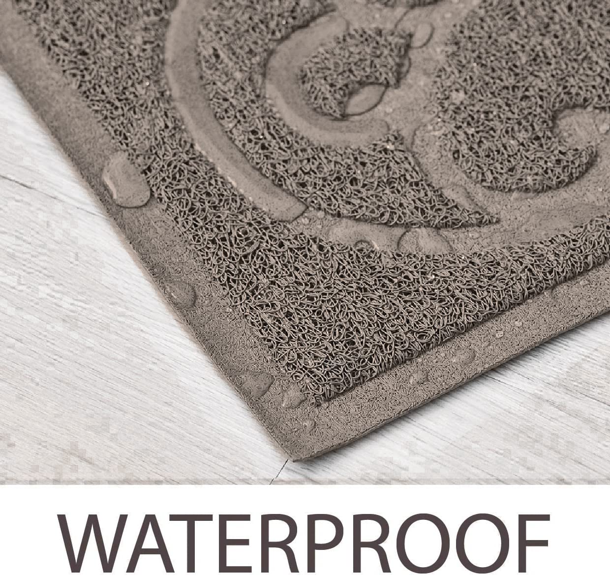 Petlike Cat Litter Mat, Thick Litter Trapping Mat, Durable Litter Box Mat Waterproof, Indoor Mat Washable Mats With Non-Slip Bac