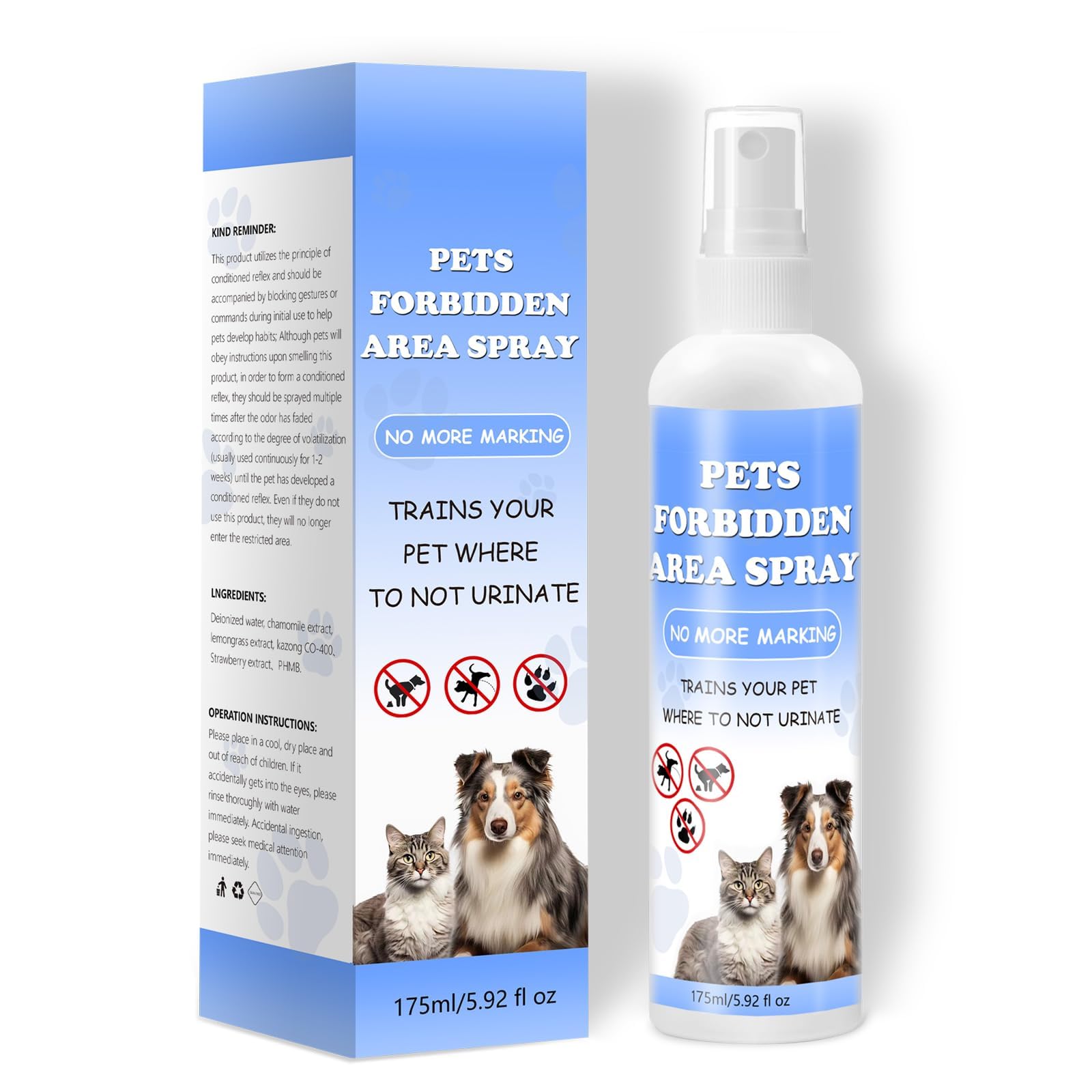 Virmate Dog Not Here! Pet Training Solution - Prevents Chewing, Licking & Peeing - Helps Pets Learn Where Not to Urinate - Safe 