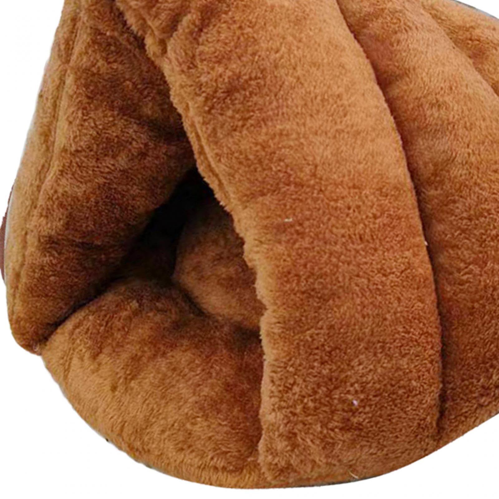 APIRILY Slipper Shaped Dog Bed Cat Bed Pet Bed Kennel for Rabbits Indoor Cats Kitten Coffee 45cmx35cm | Pet Supplies | Dog Suppl